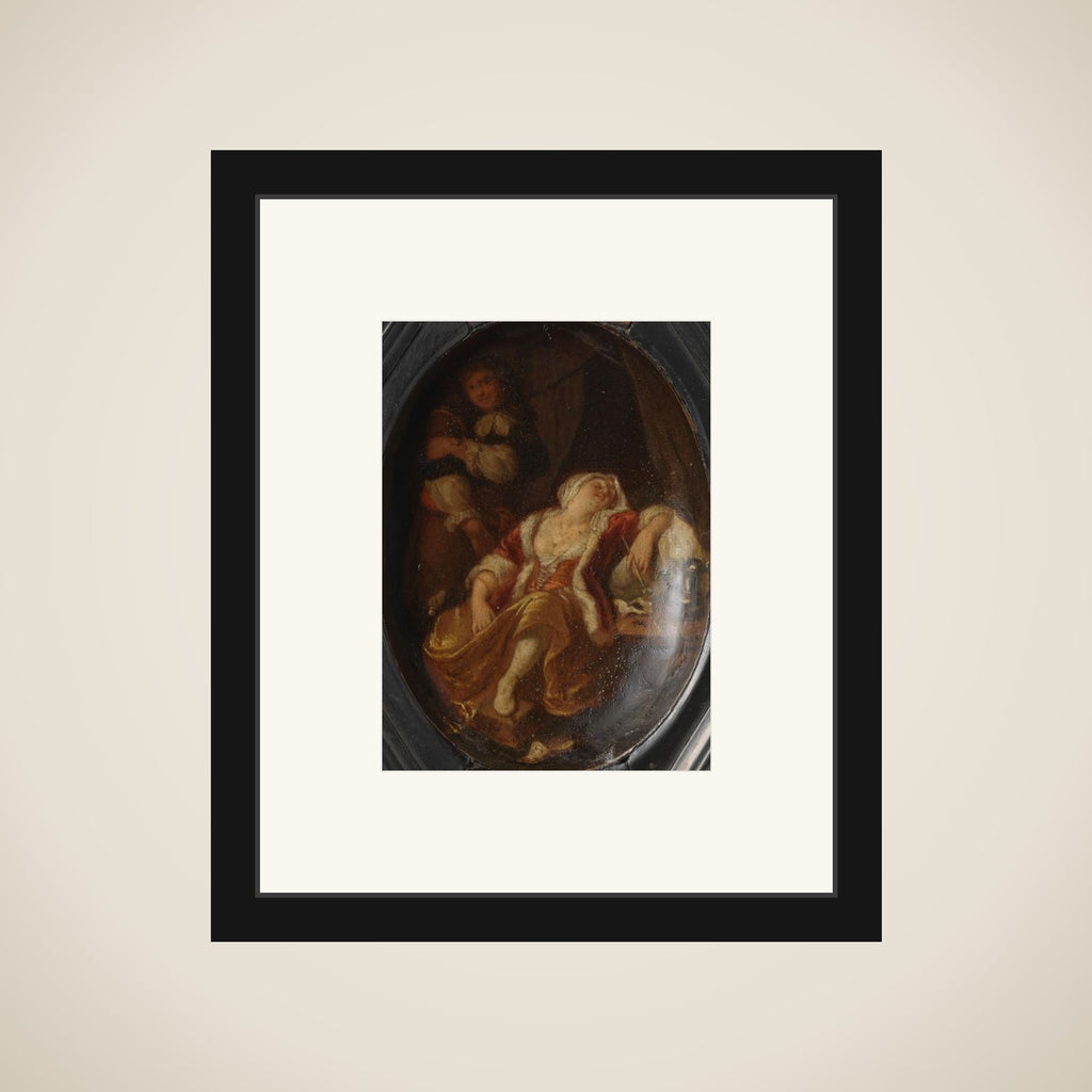 Man with Wench framed