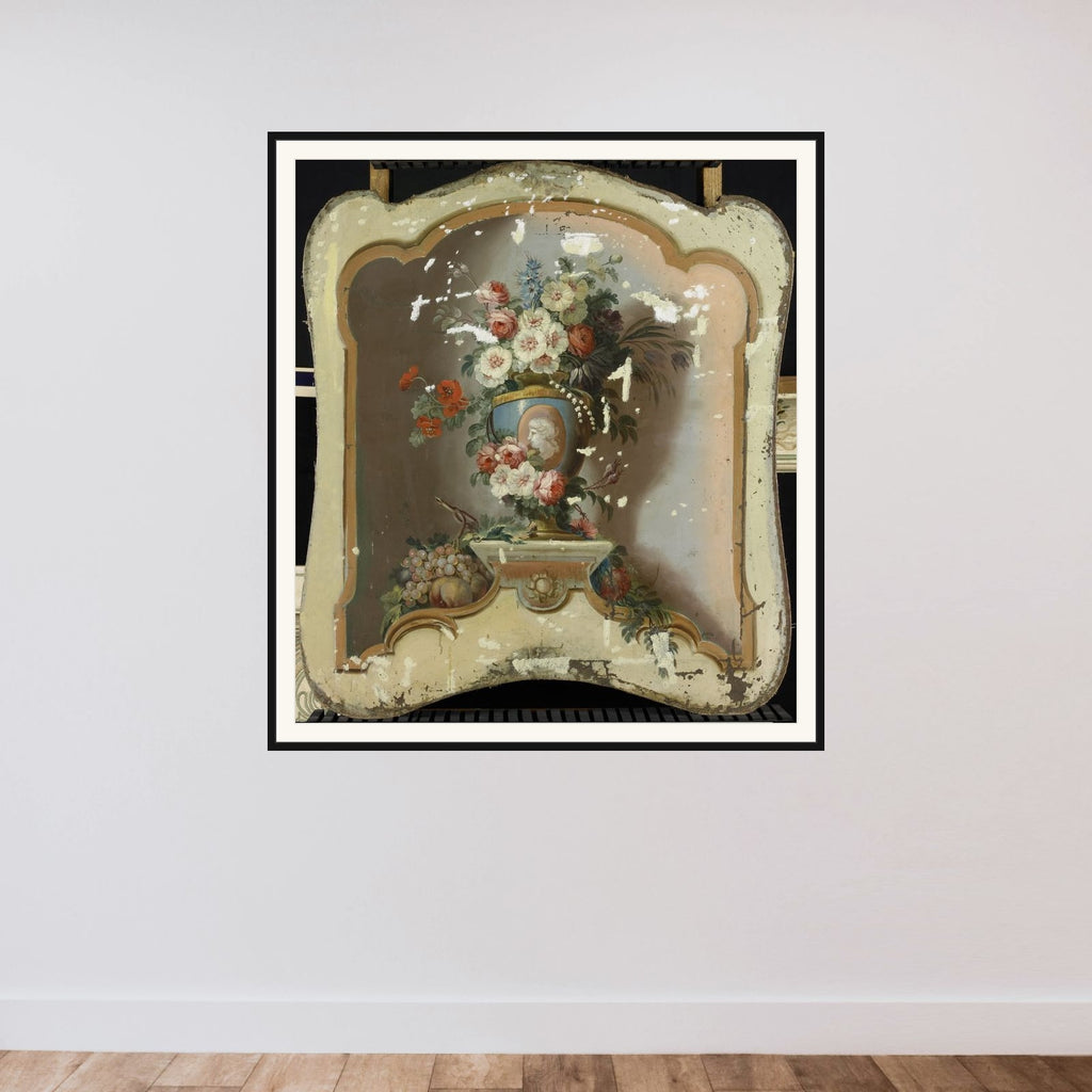 Flowers in a Vase framed — shown to scale