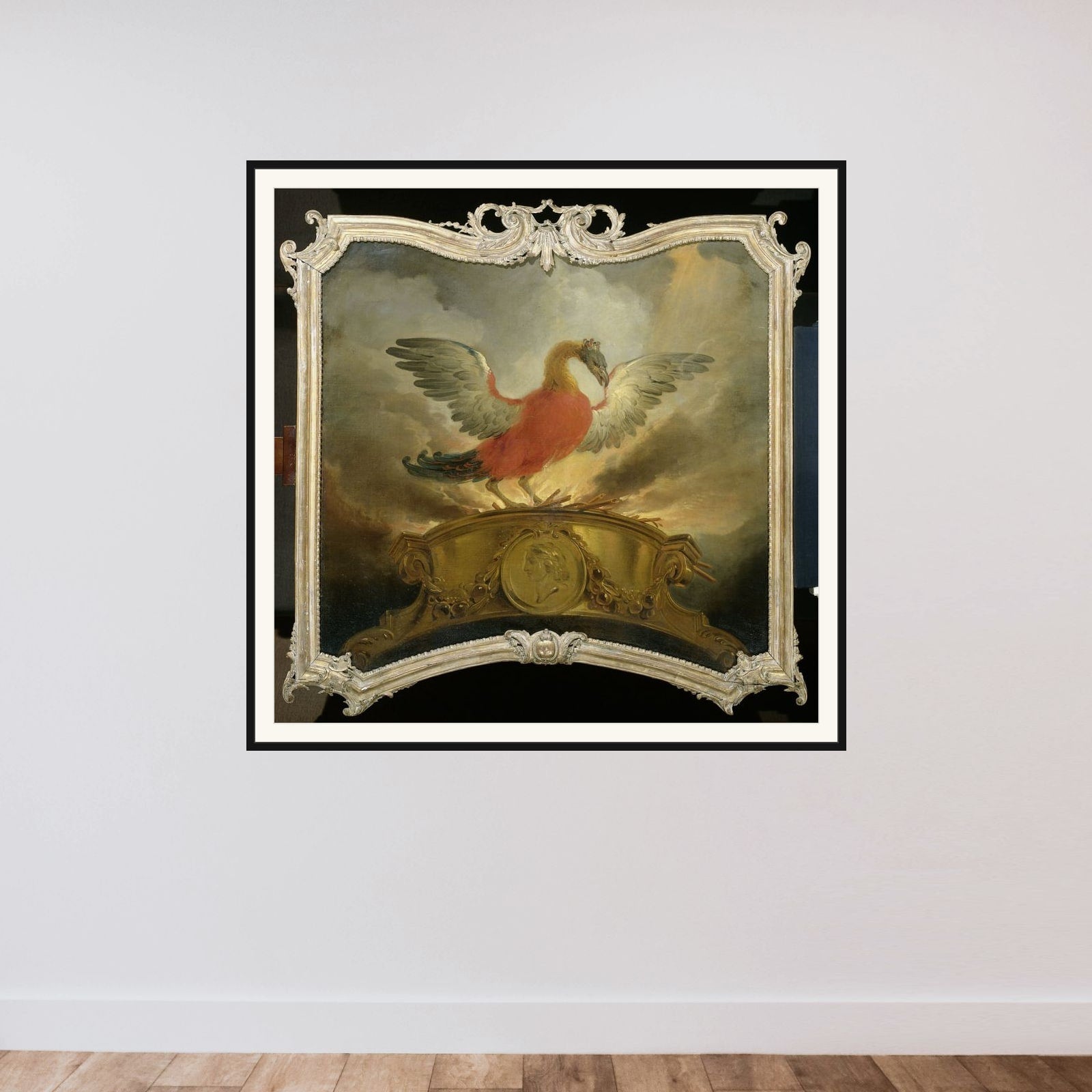 The Phoenix framed — shown to scale