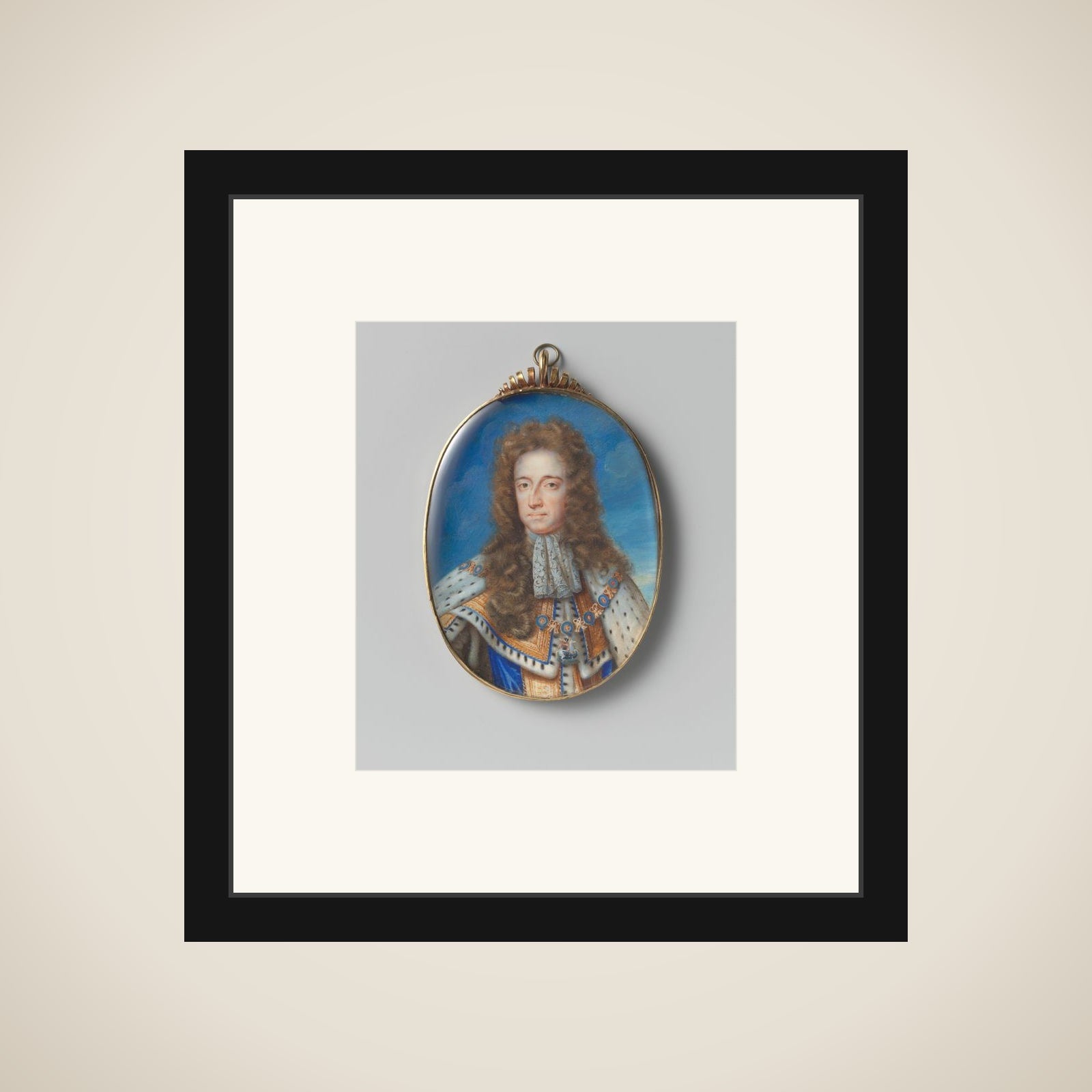Portrait of William III (1650-1702), prince of Orange. From 1689 on king of England framed