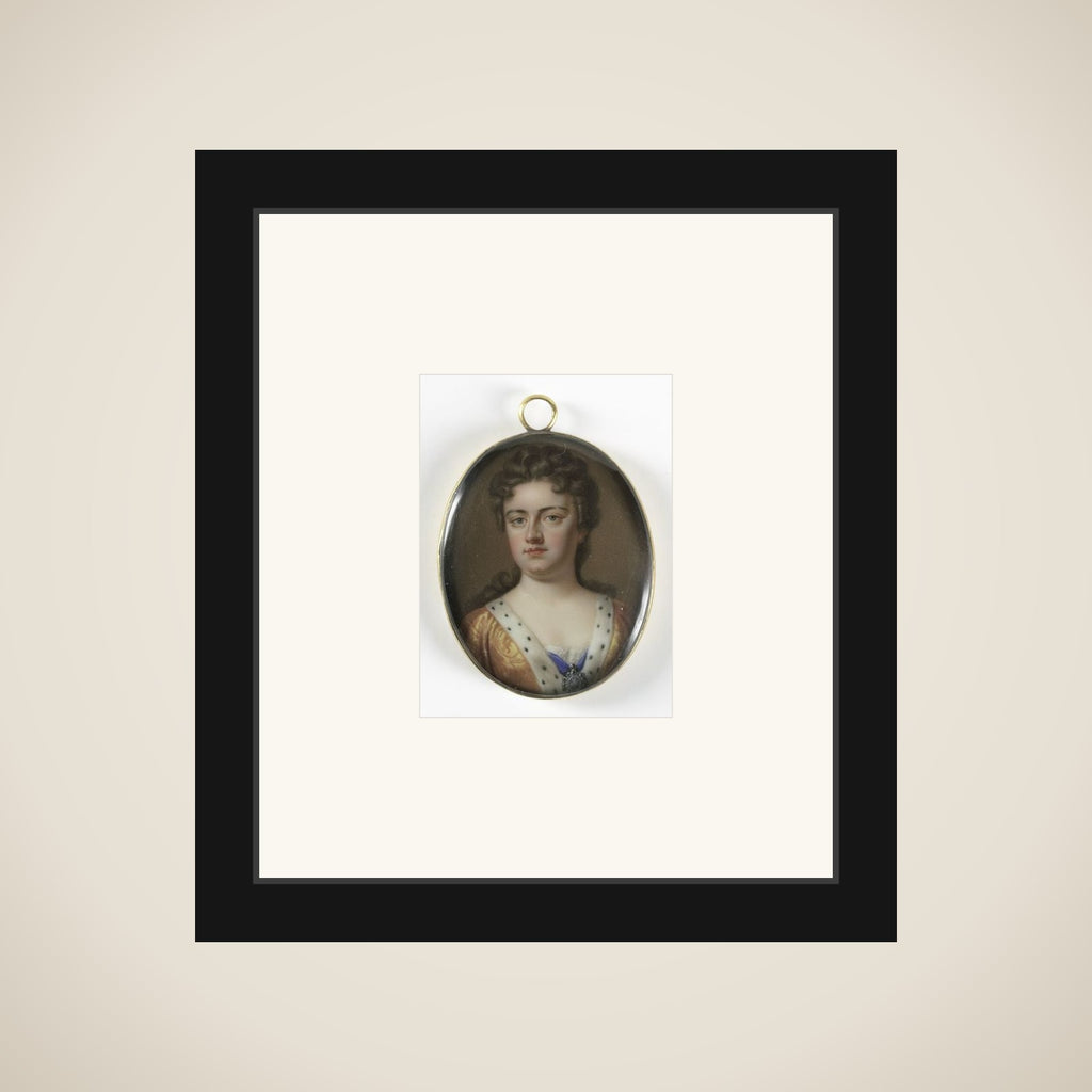 Portrait of Anne Stuart (1665-1714), queen of England. Wife of George of Denmark framed