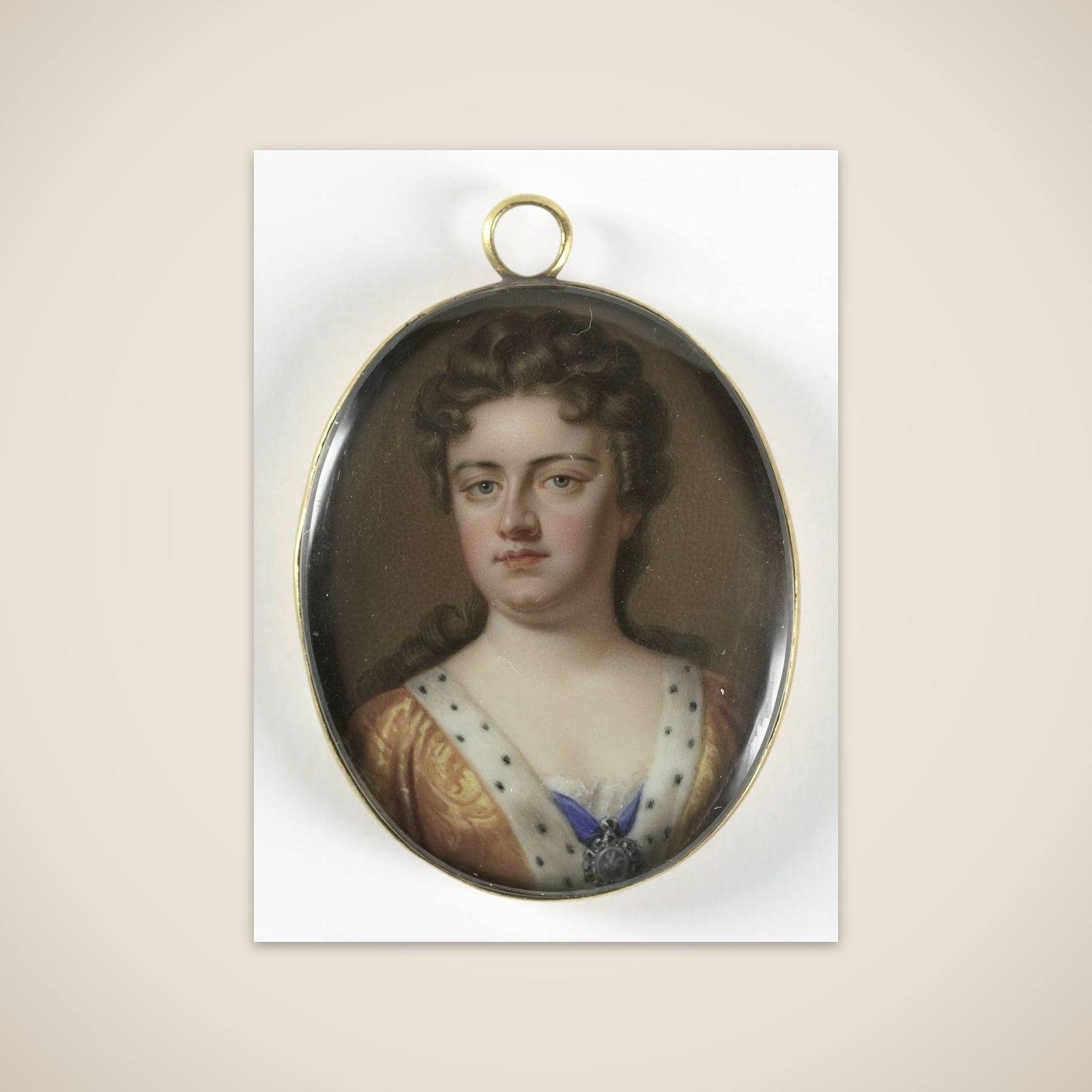 Portrait of Anne Stuart (1665-1714), queen of England. Wife of George of Denmark unframed print