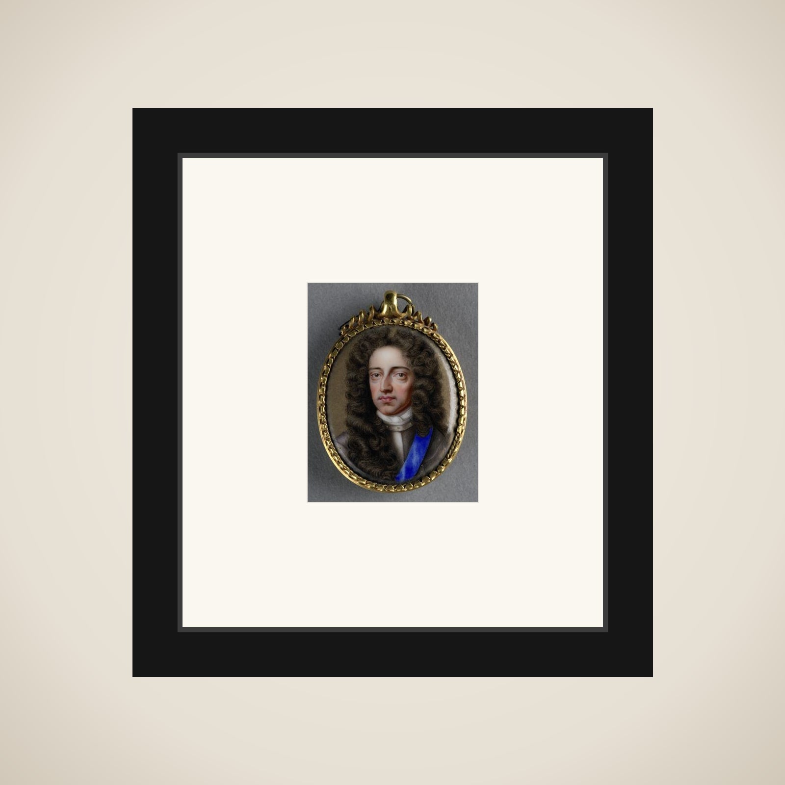 Portrait of William III (1650-1702), prince of Orange. From 1689 on king of England framed