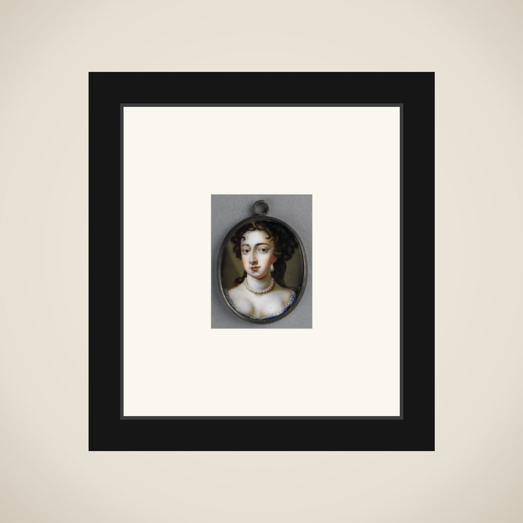 Portrait of Mary Stuart (1662-95). Wife of William III framed