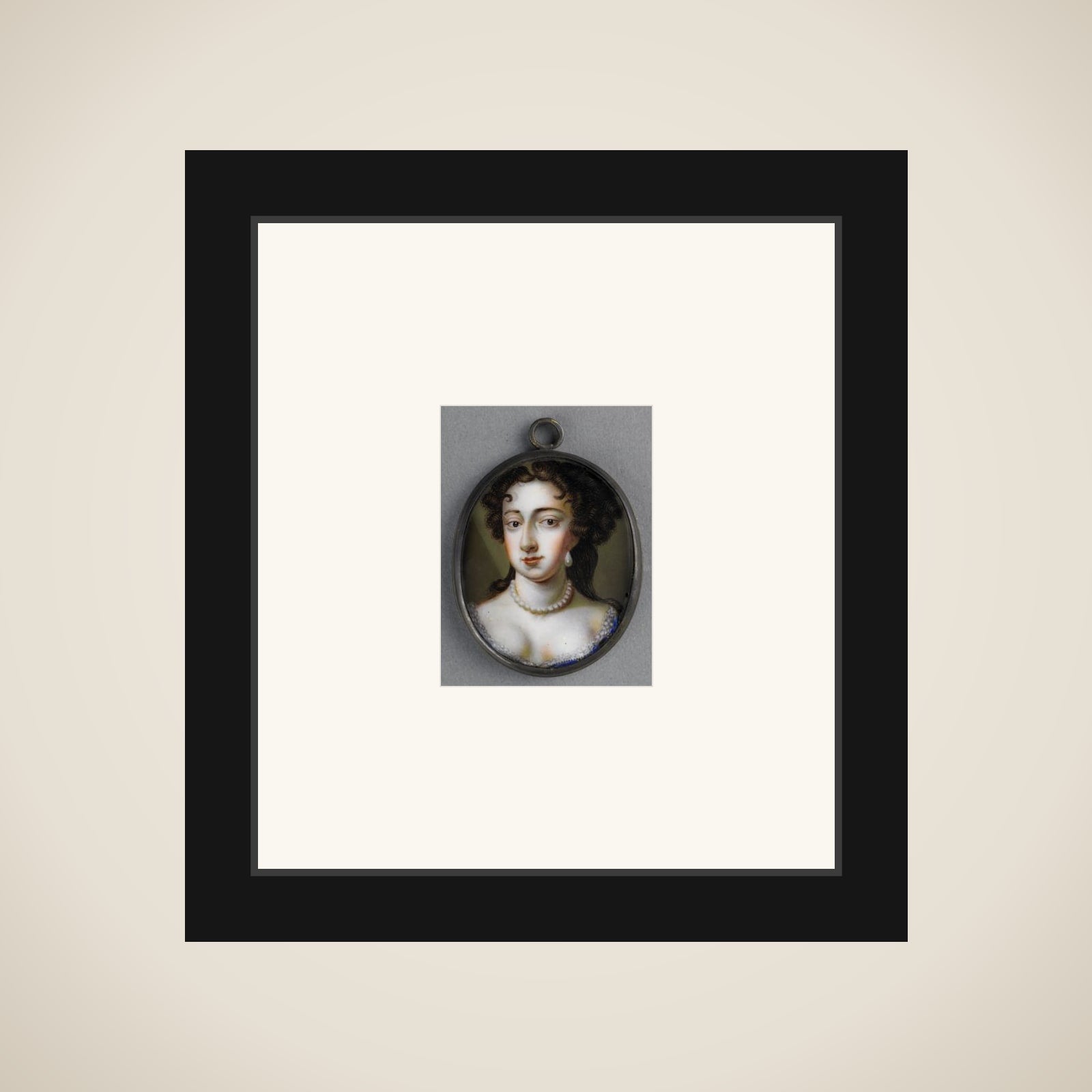 Portrait of Mary Stuart (1662-95). Wife of William III framed