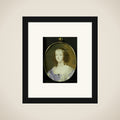 Portrait of een vrouw framed