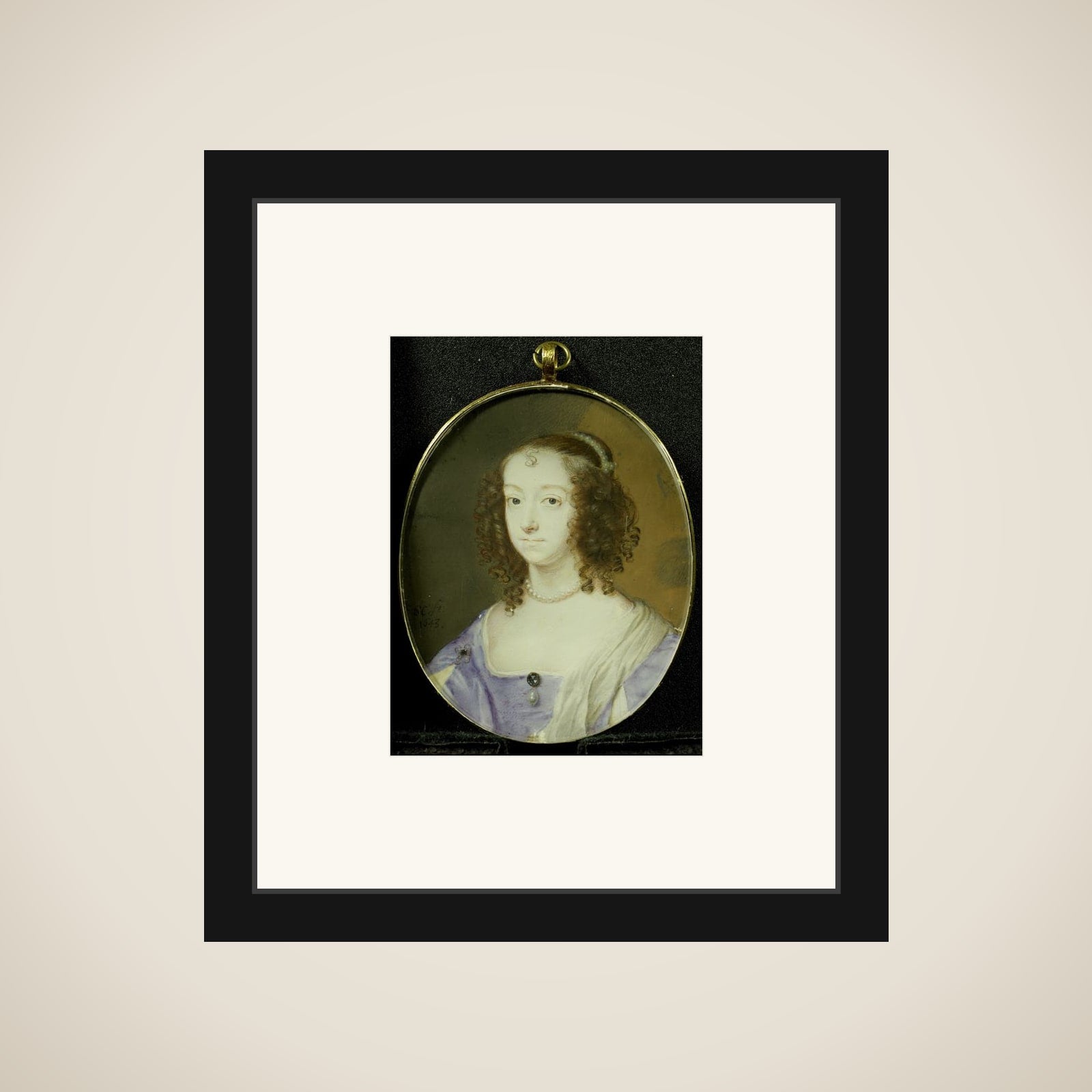 Portrait of een vrouw framed
