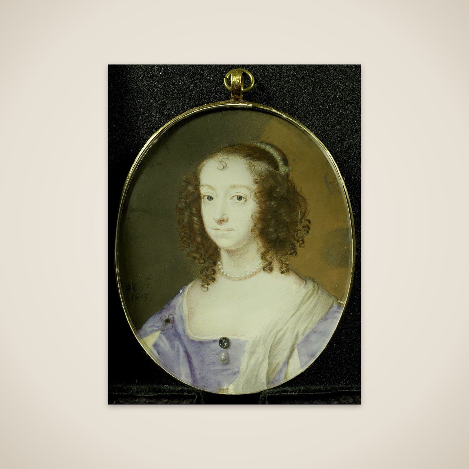 Portrait of een vrouw unframed print