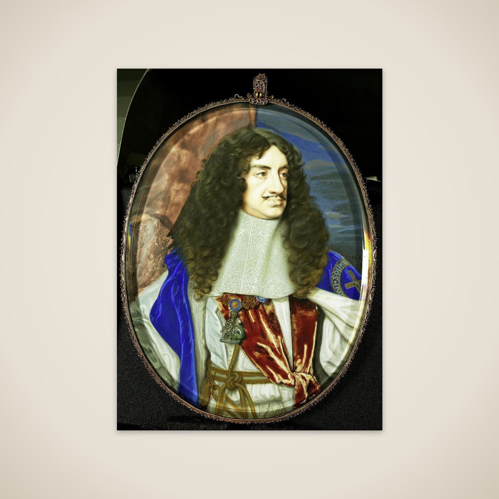 Karel II (1630-85), koning van Engeland unframed print