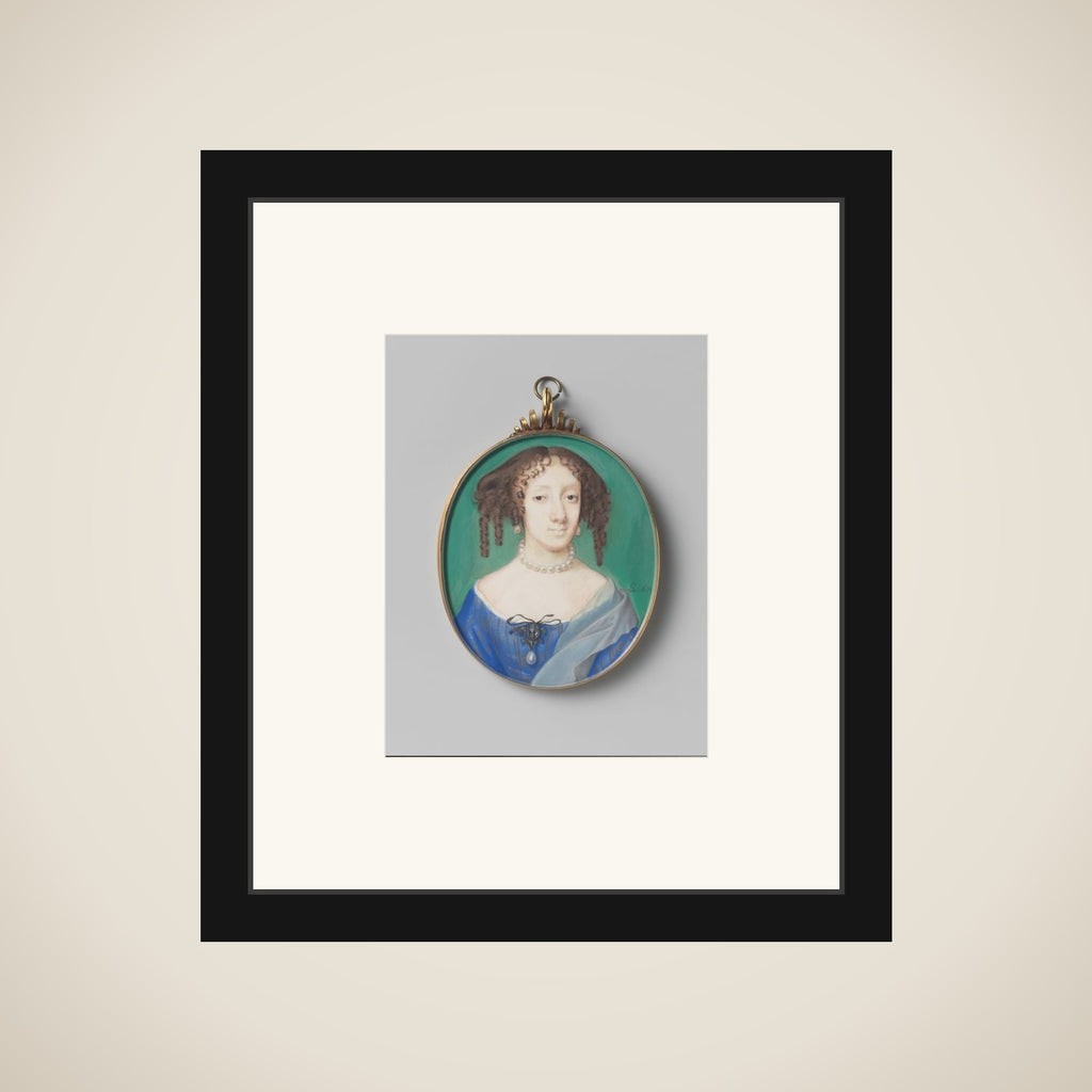 Portrait of Henrietta, Duchess of Orléans framed
