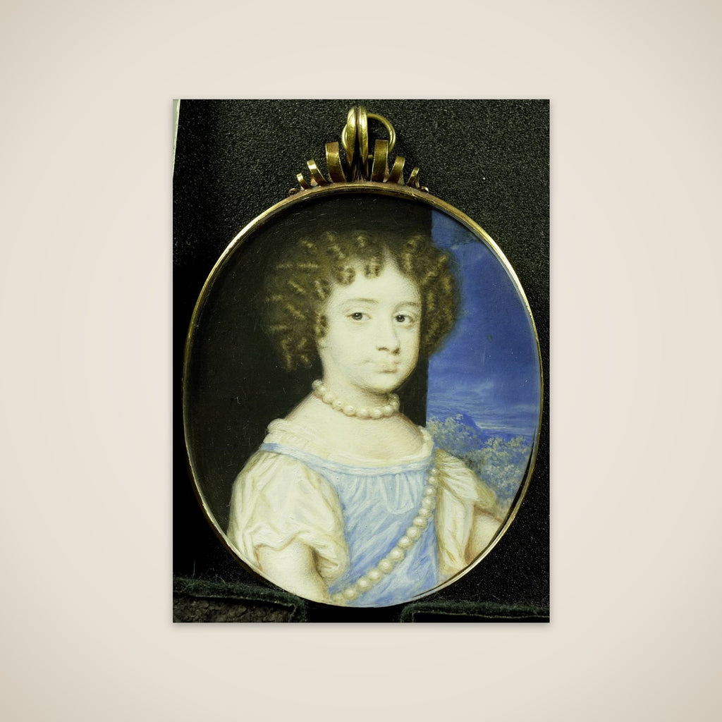 Portrait of Maria Stuart (1662-95), the Future Wife of William III, as Child unframed print