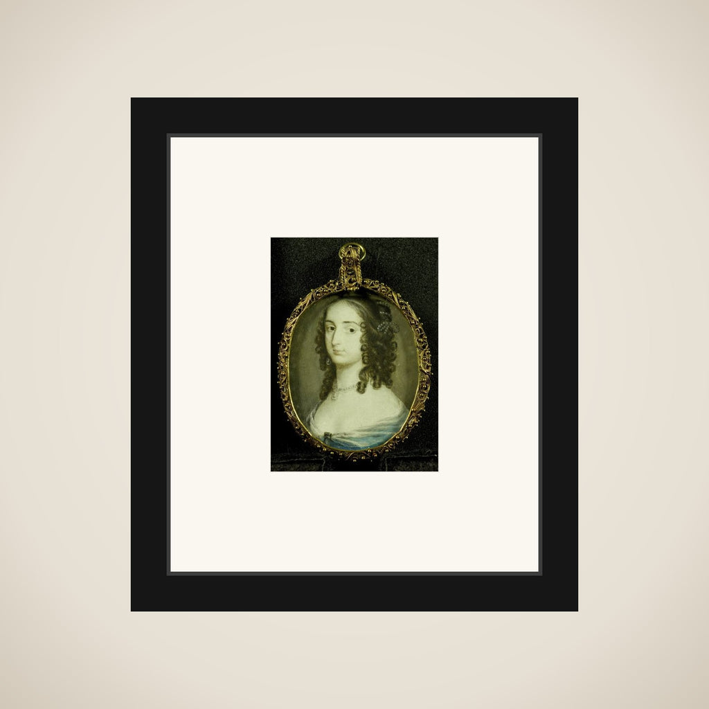 Portrait of Elizabeth (1618-80), Countess Palatine. Daughter of Frederik V, King of Bohemia, called the 'Winter King' framed