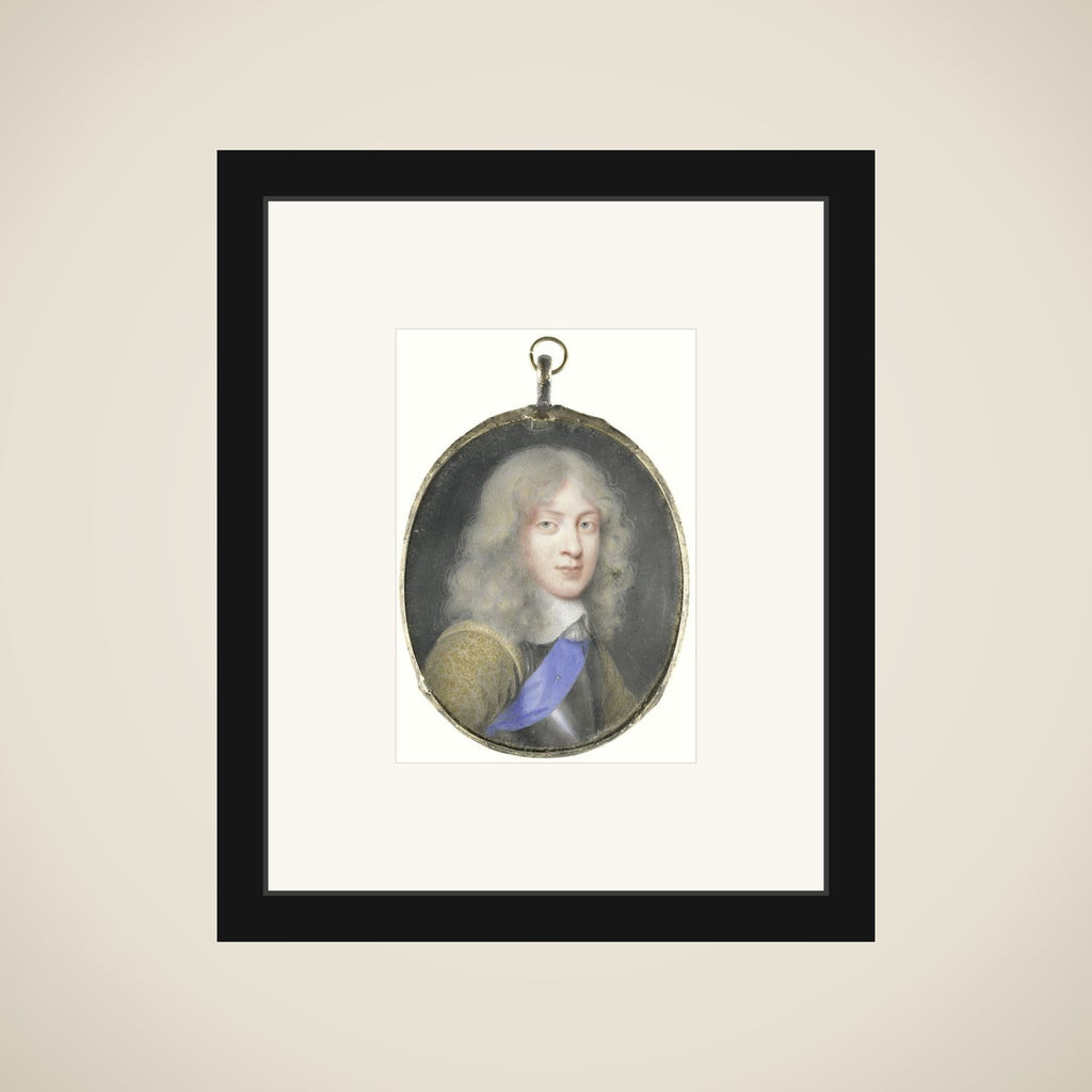 Jacobus II (1633-1701), de latere koning van Engeland, op jeugdige leeftijd framed