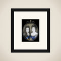 Willem III (1650-1702), prins van Oranje en sinds 1689 koning van Engeland met zijn vrouw Maria Stuart (1662-95) framed