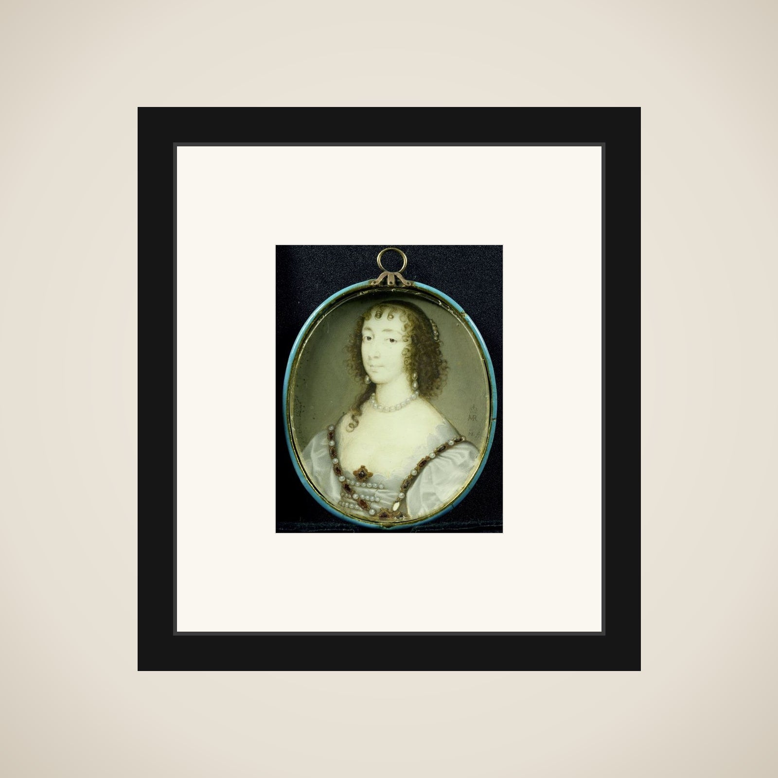 Henriëtte Maria van Frankrijk (1609-1669). Echtgenote van Karel I van Engeland framed