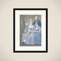 Willem V (1748-1806), prins van Oranje-Nassau, met zijn vrouw Frederika Sophia Wilhelmina van Pruisen en hun kinderen Frederica Louisa Wilhelmina, Willem Frederik en Willem George Frederik framed