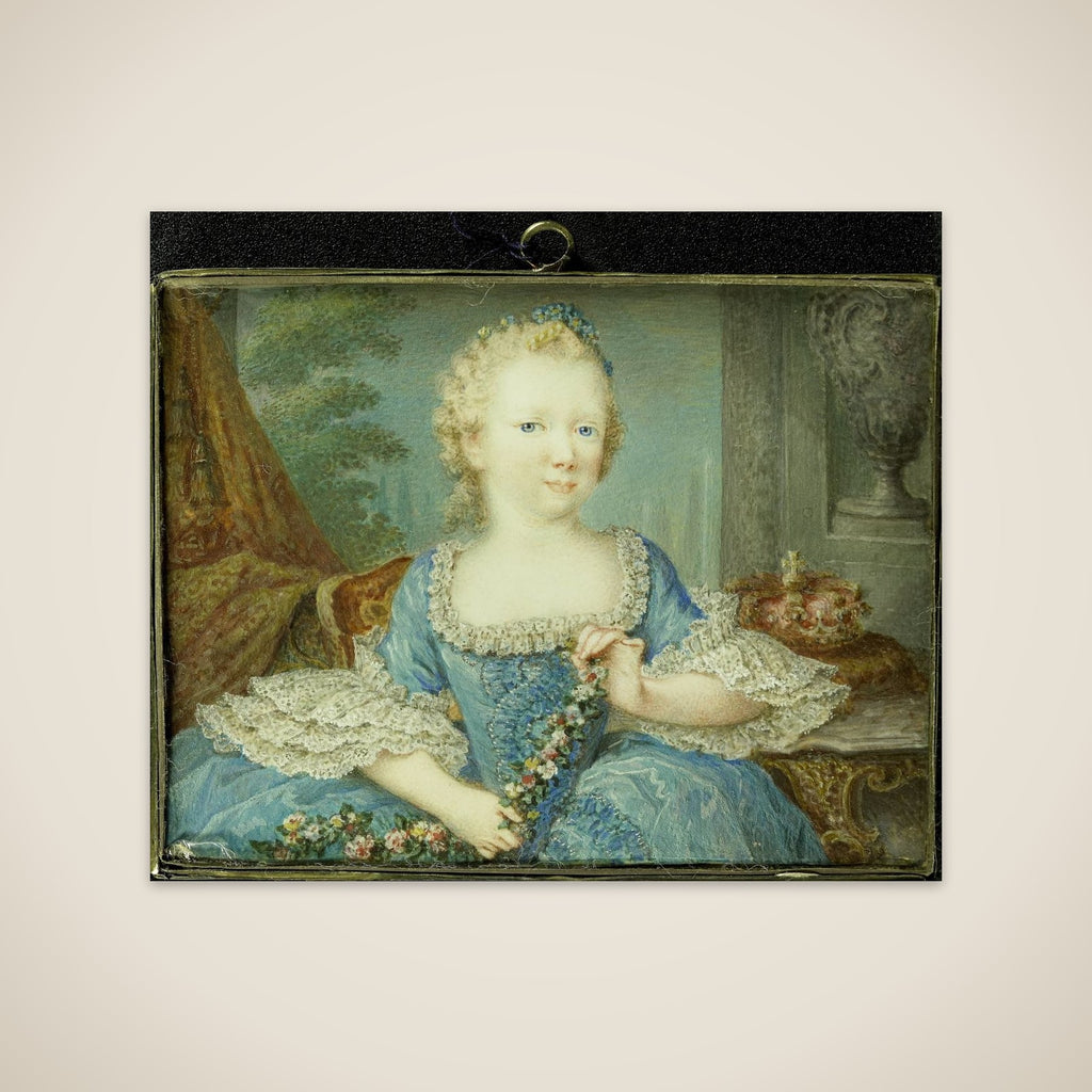 Wilhelmina Carolina (Carolina; 1743-87), prinses van Oranje-Nassau, dochter van Willem IV en zuster van Willem V, als kind unframed print