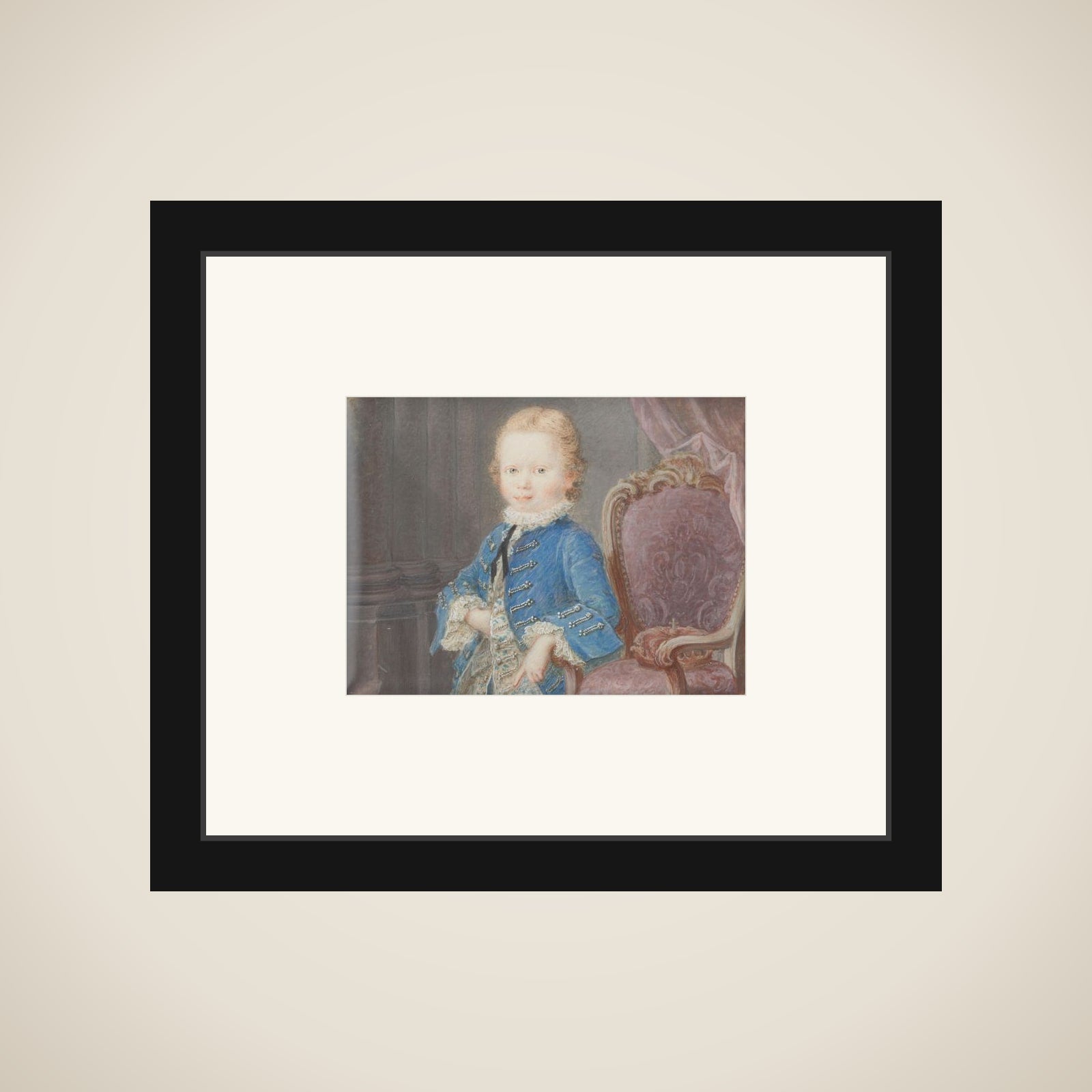 Willem V (1748-1806), prins van Oranje-Nassau, als kind framed
