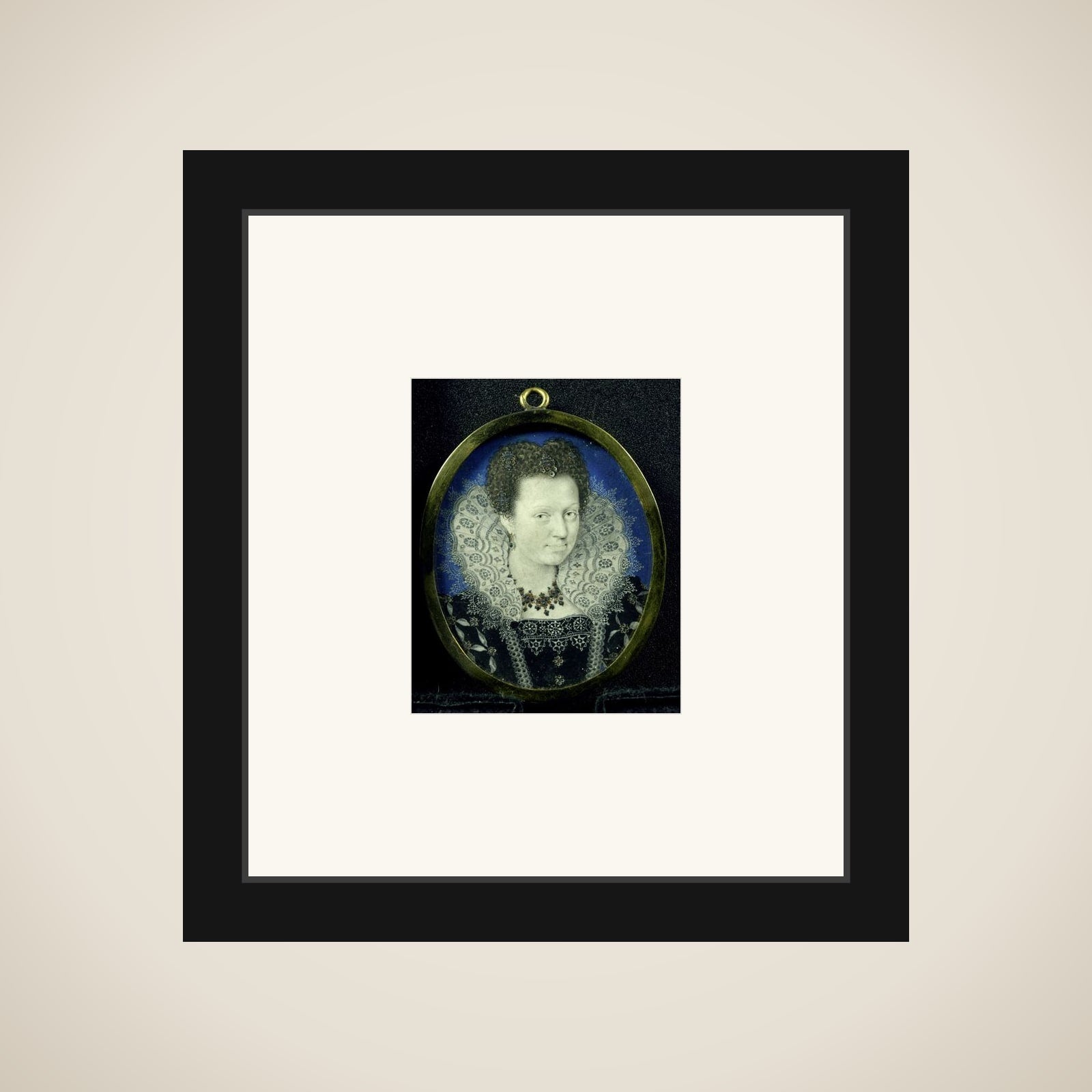 Portrait of een vrouw framed