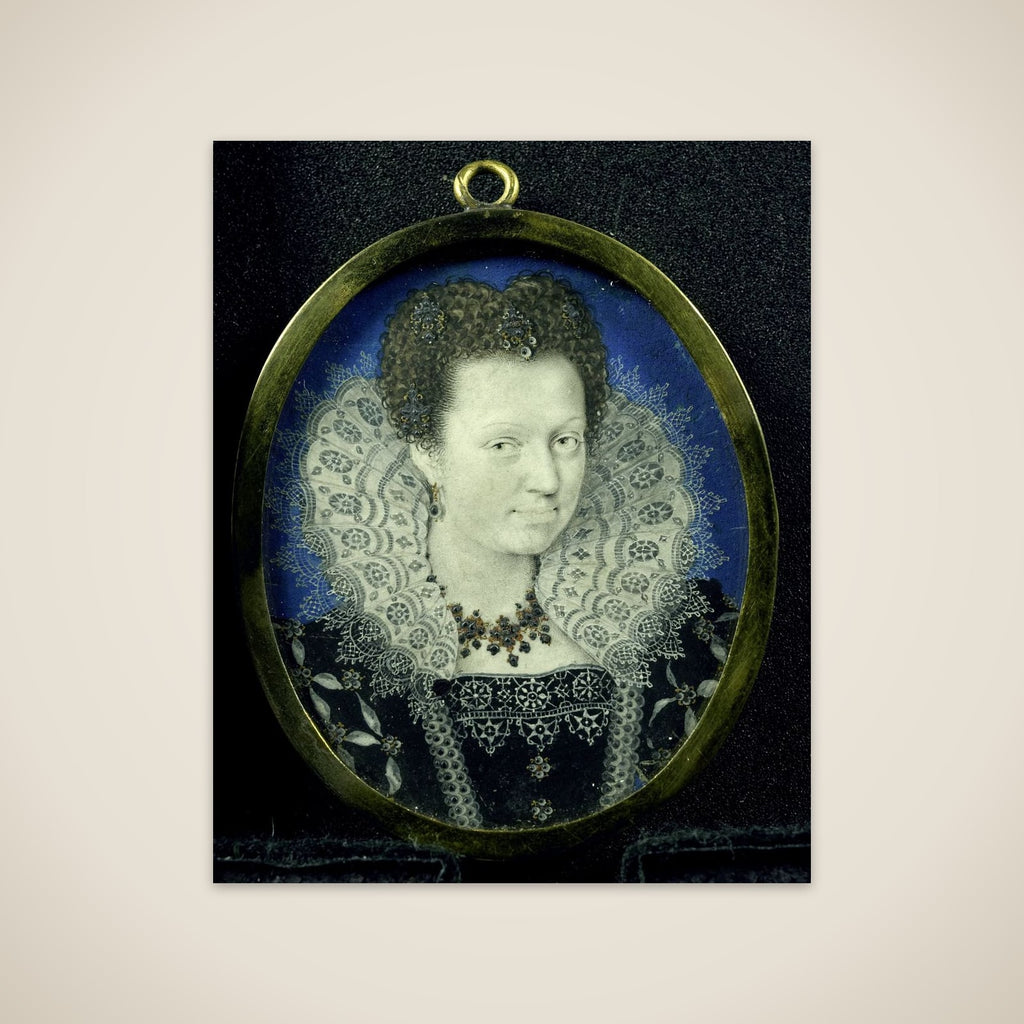 Portrait of een vrouw unframed print