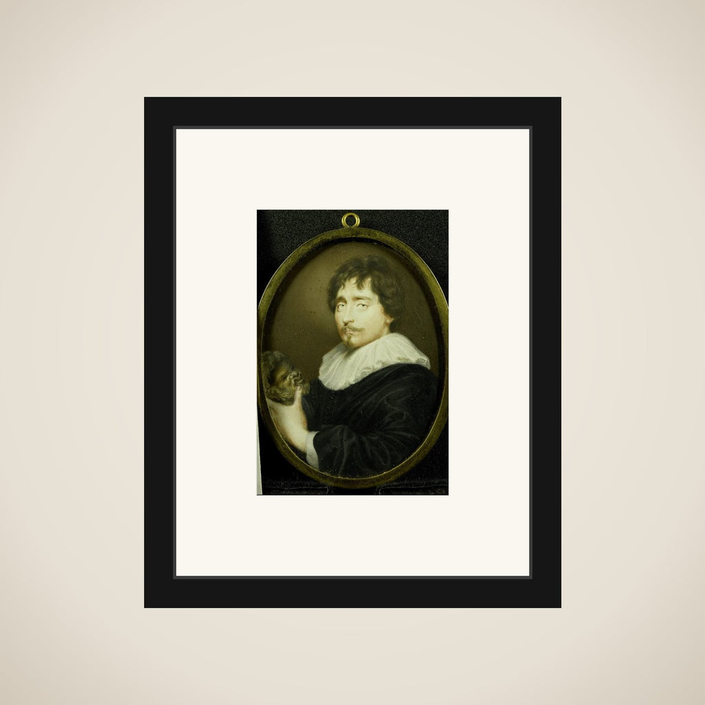 Portrait of François Duquesnoy (1597-1643). Sculptor framed