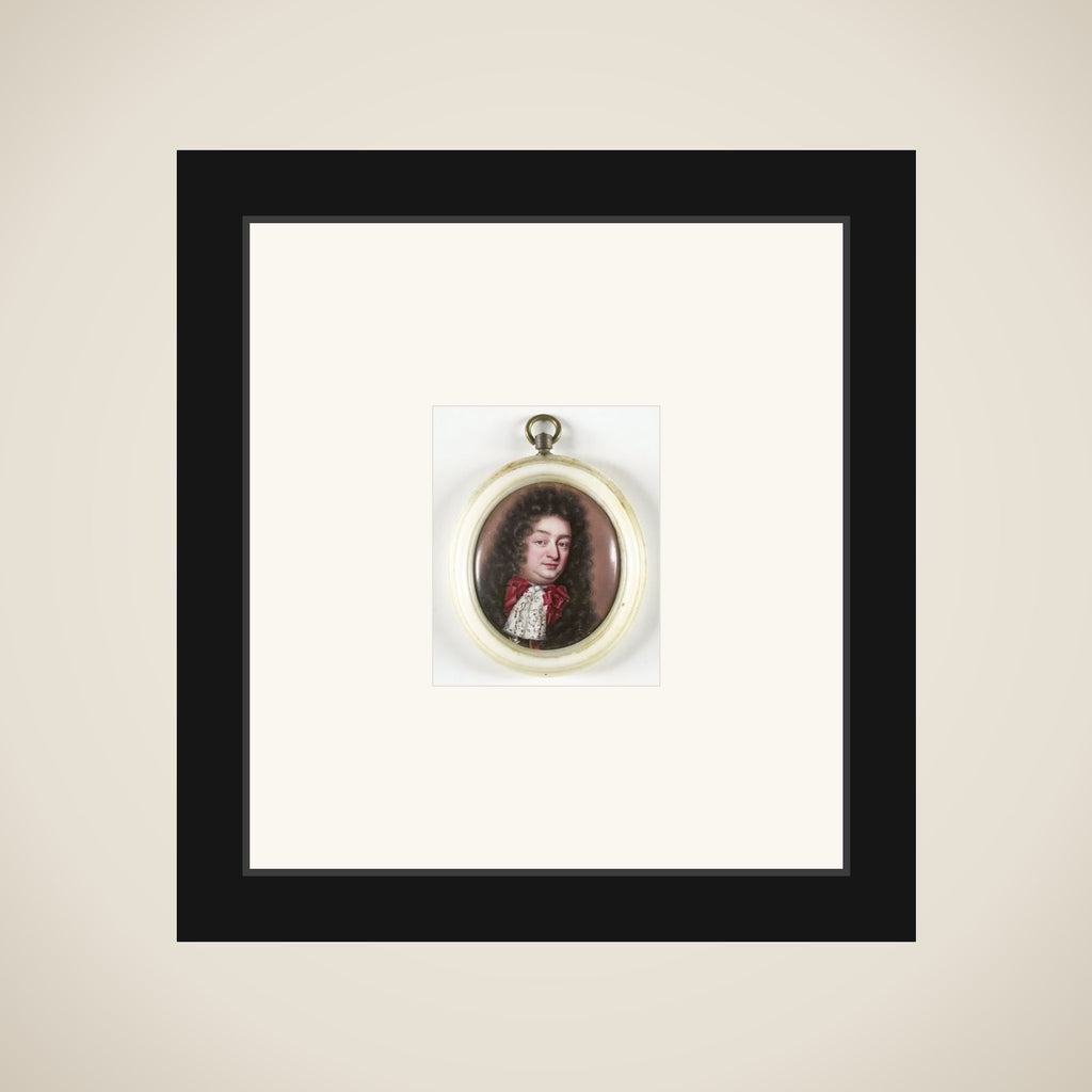 Portrait of an unknown man framed