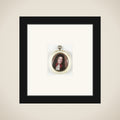 Portrait of an unknown man framed