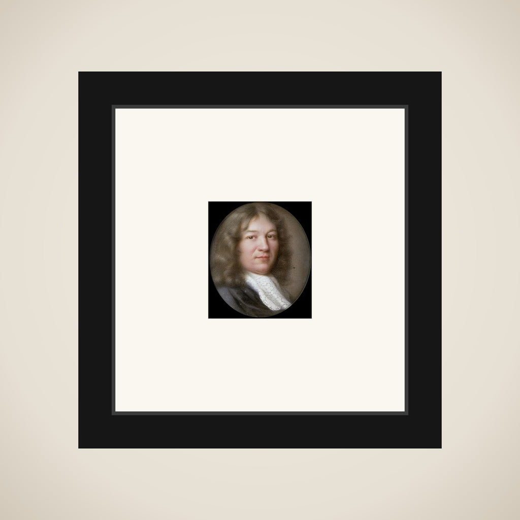 Portrait of een man framed