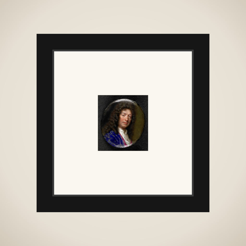 Portrait of een man framed