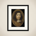 Portrait of een man framed