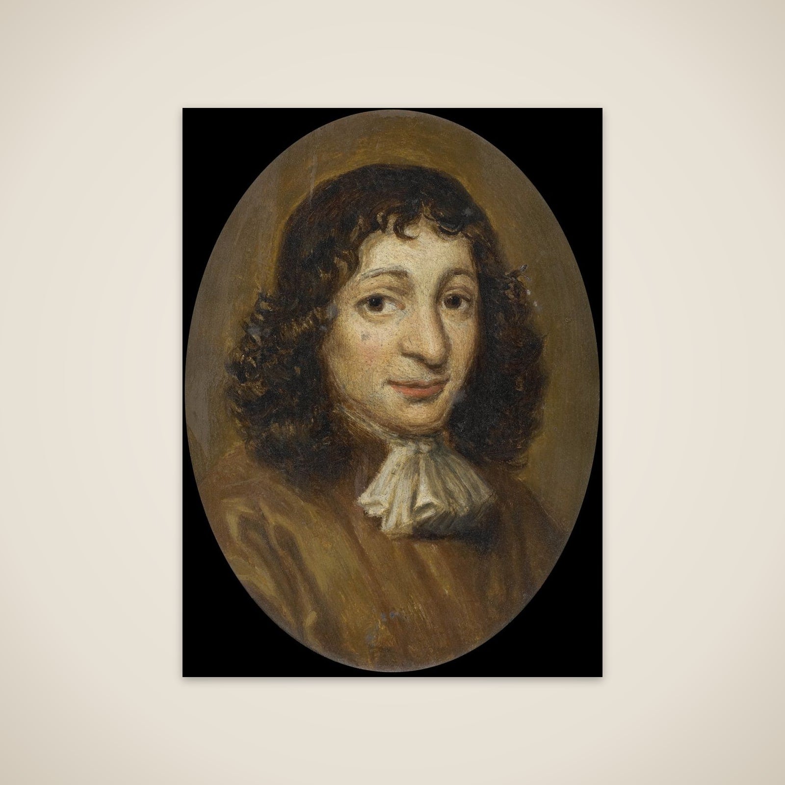 Portrait of een man unframed print