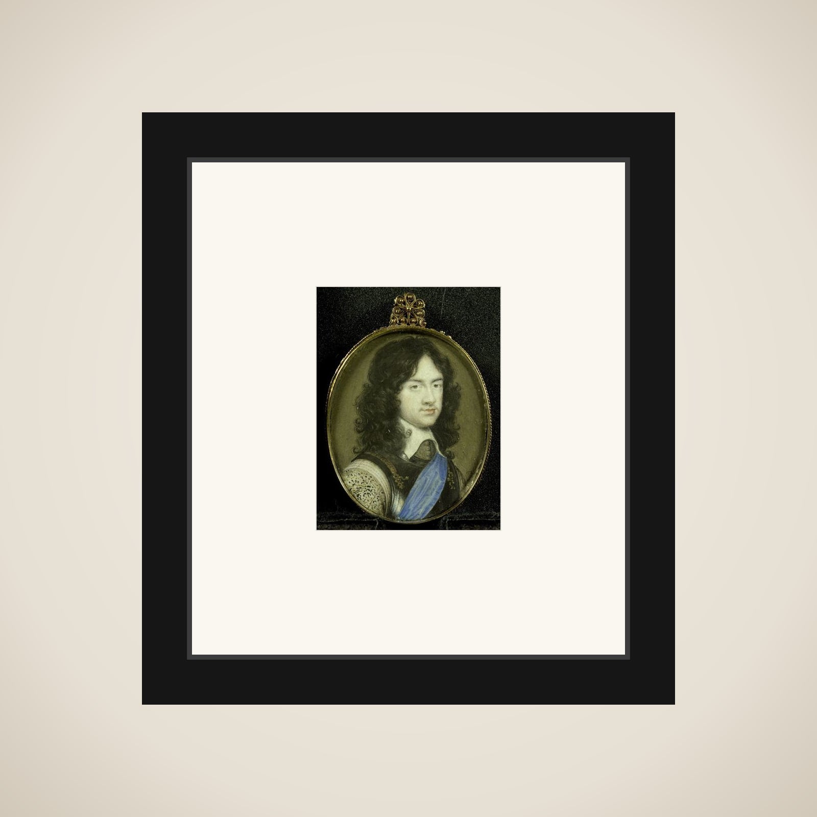 Karel Stuart (1630-85), prins van Wales. De latere koning Karel II van Engeland framed