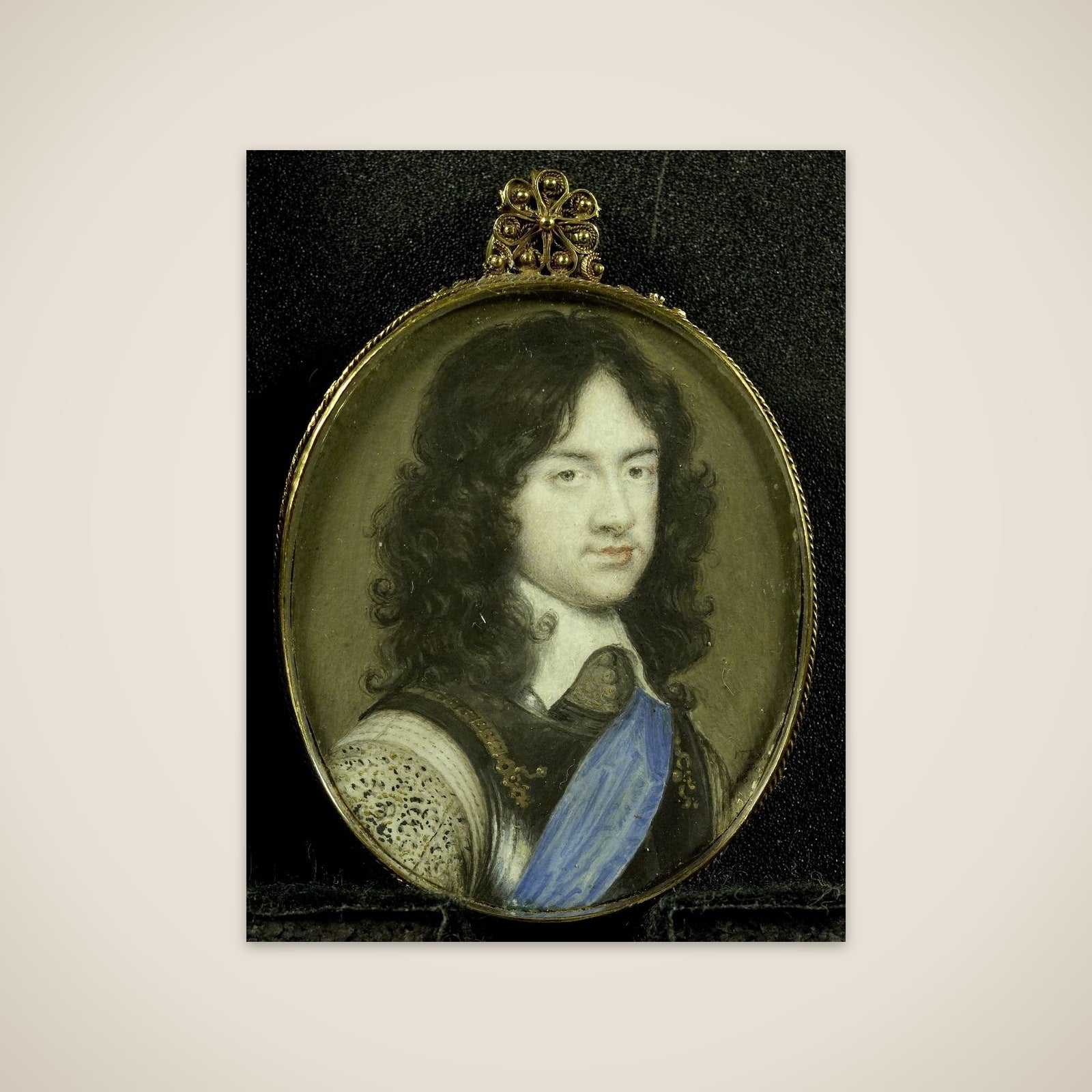 Karel Stuart (1630-85), prins van Wales. De latere koning Karel II van Engeland unframed print
