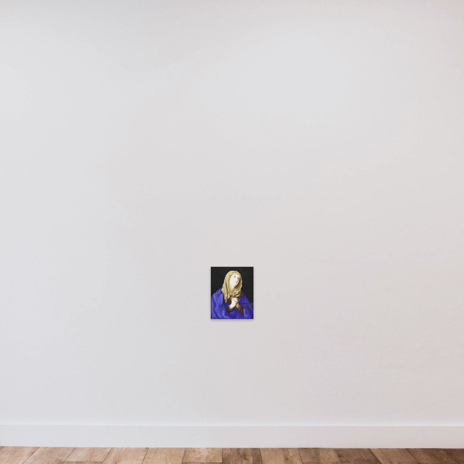 Madonna unframed — shown to scale