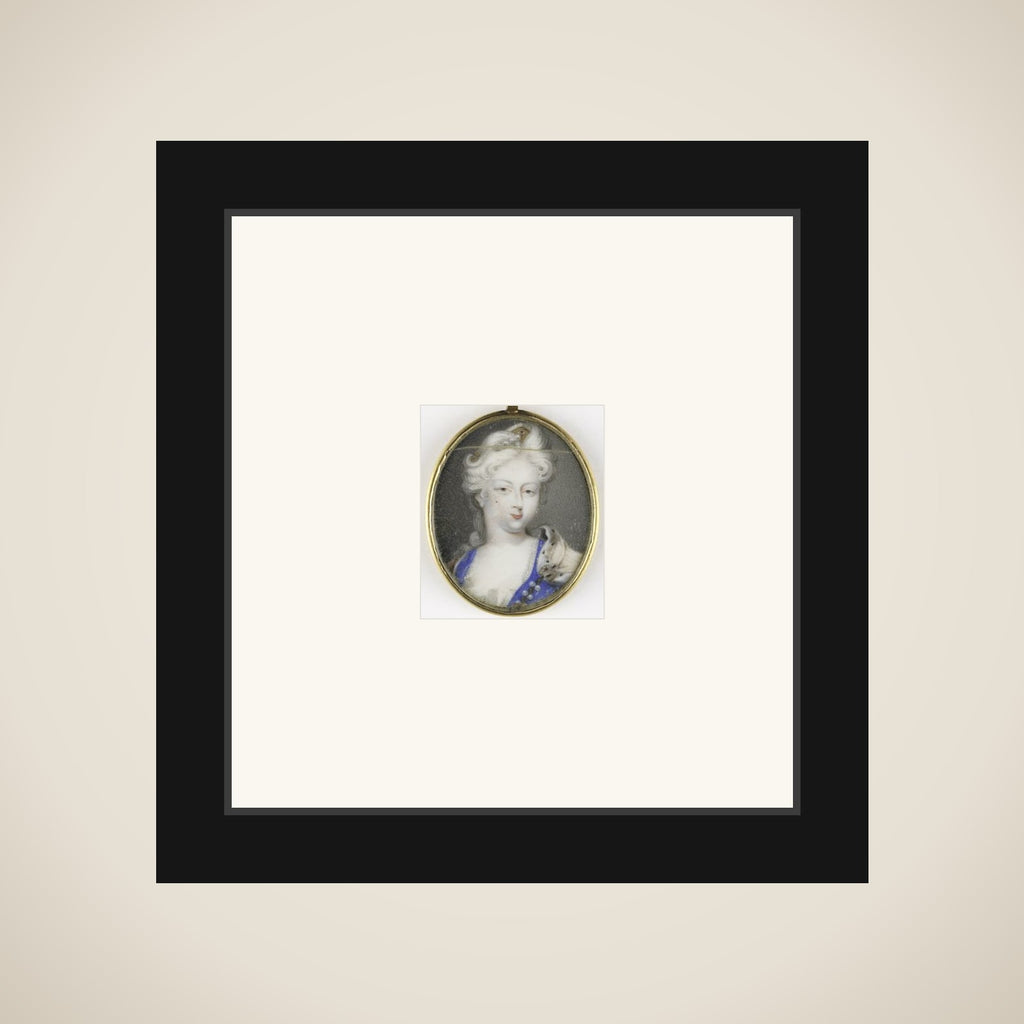 Portrait of een vrouw, vermoedelijk Christiane Charlotte van Württemberg-Winnental, (1694-1729) framed
