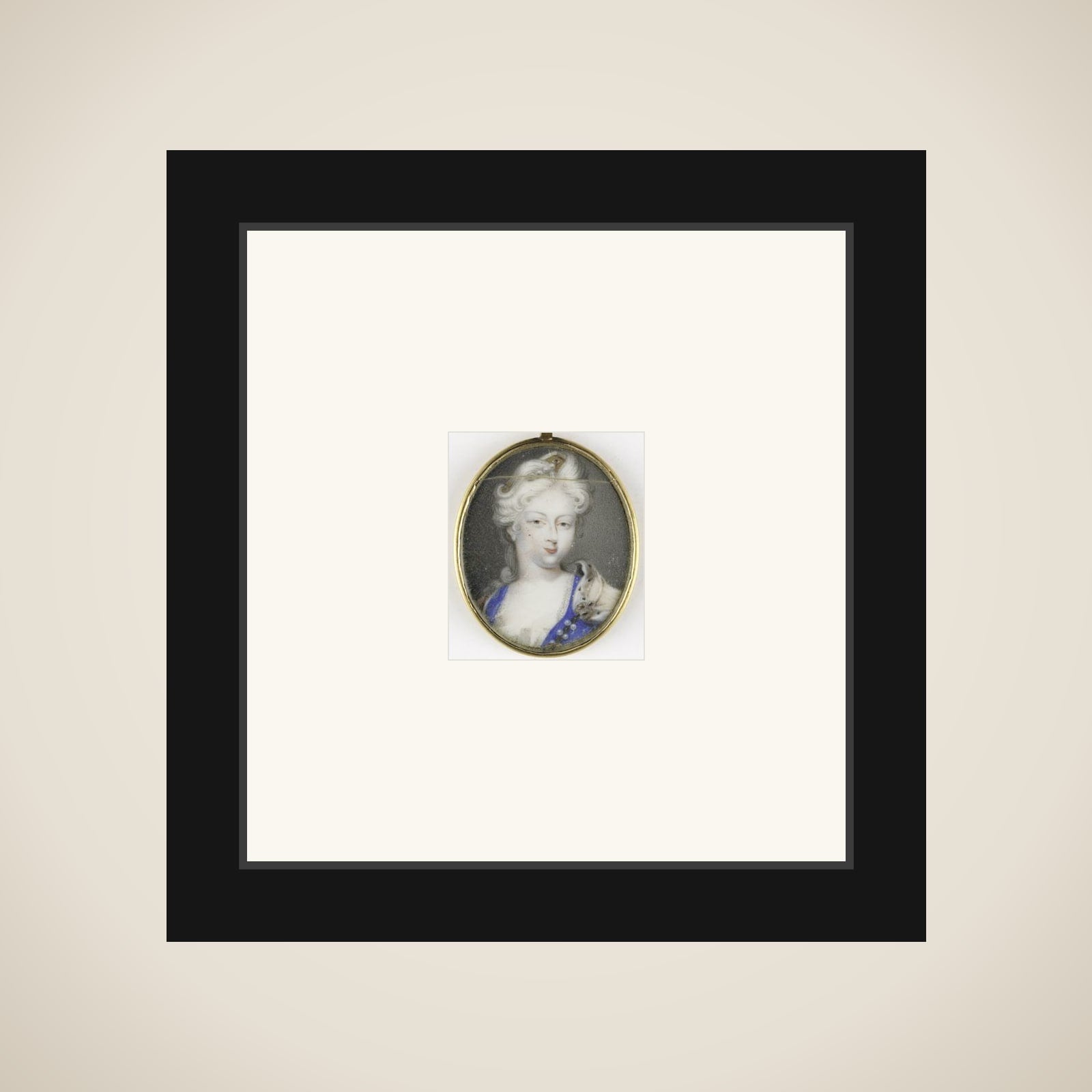 Portrait of een vrouw, vermoedelijk Christiane Charlotte van Württemberg-Winnental, (1694-1729) framed