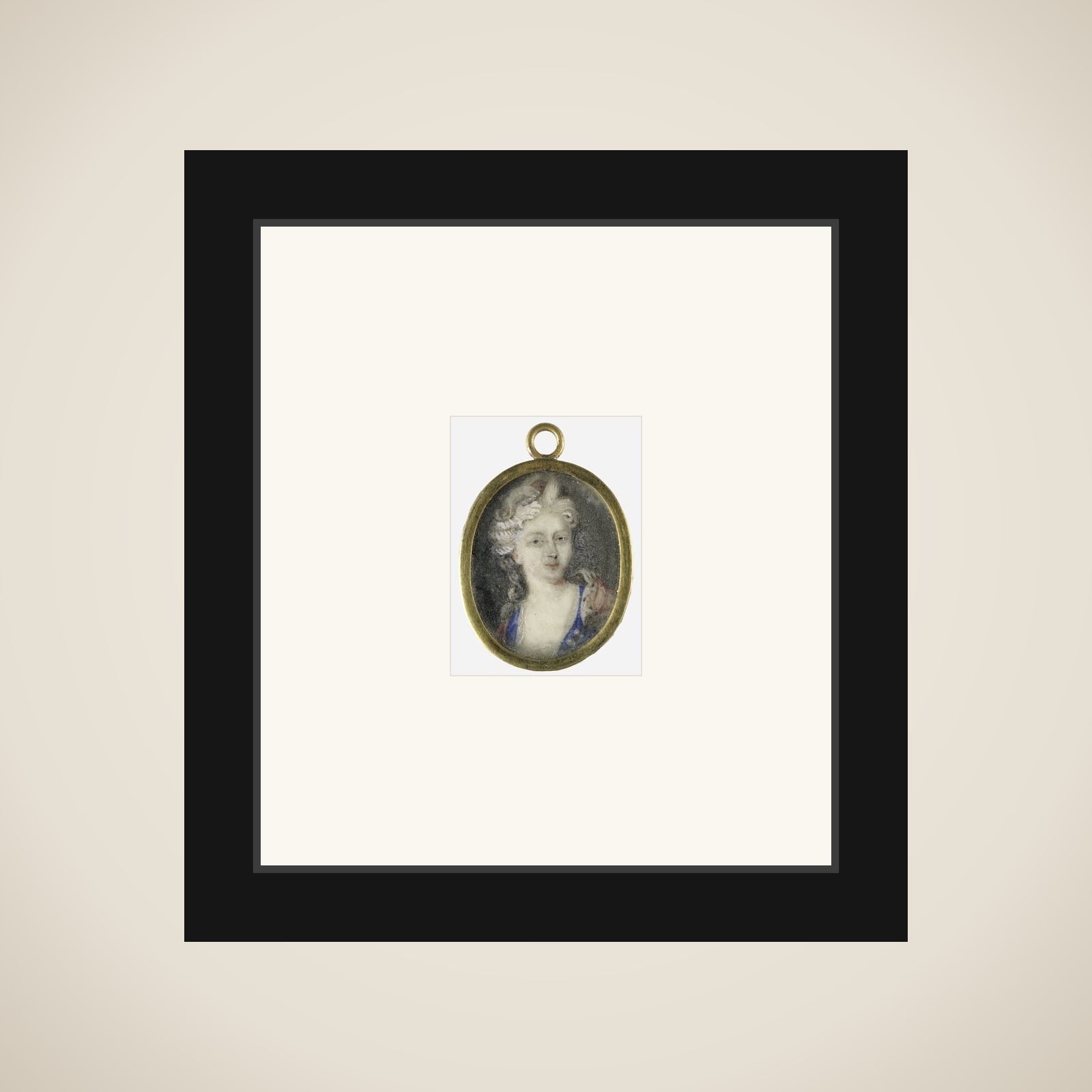 Portrait of een vrouw, vermoedelijk Christiane Charlotte van Württemberg (1694-1729) framed