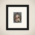 Portrait of een Oostenrijkse officier framed