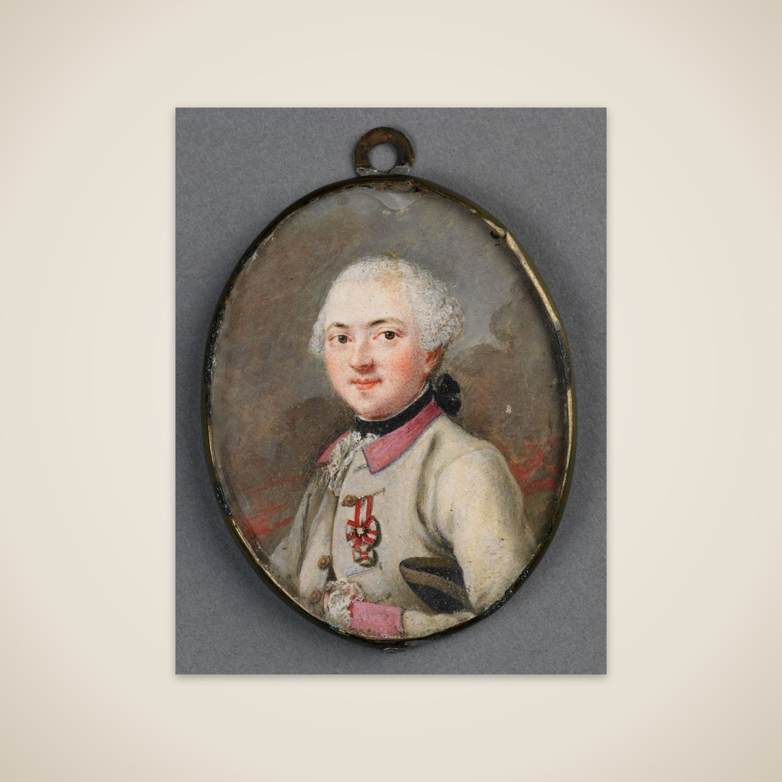 Portrait of een Oostenrijkse officier unframed print