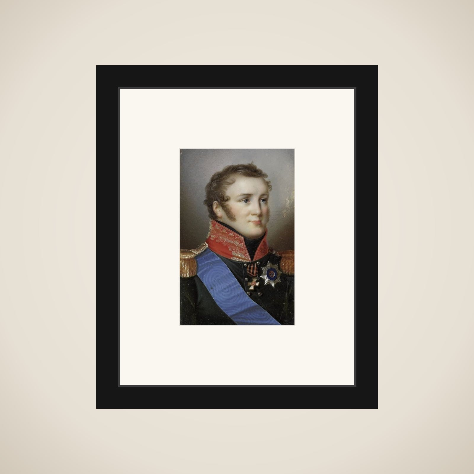 Portrait of Alexander I (1777-1825), Emperor of Russia framed