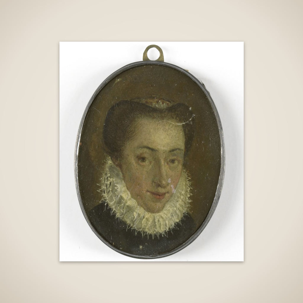 Portrait of een vrouw unframed print