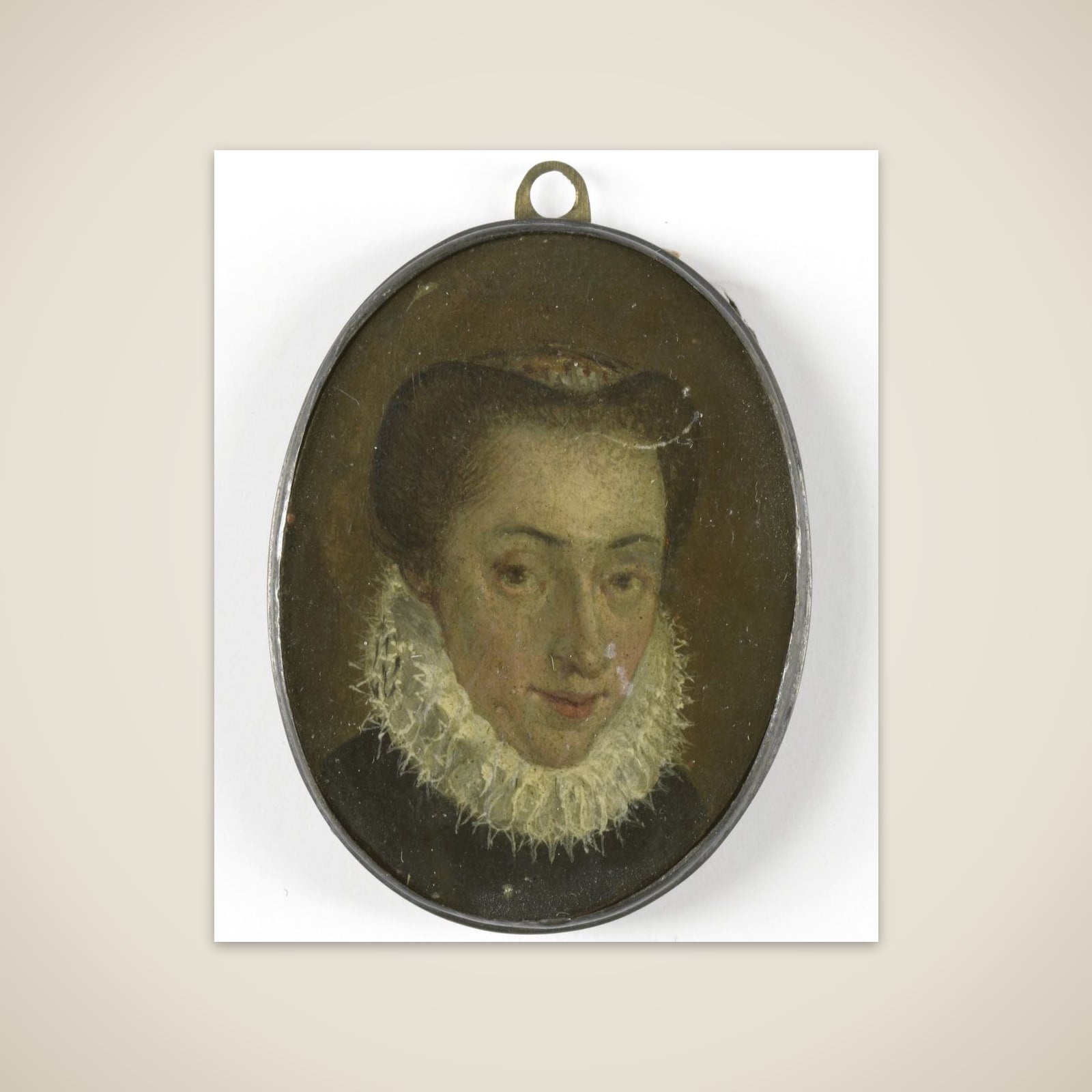 Portrait of een vrouw unframed print