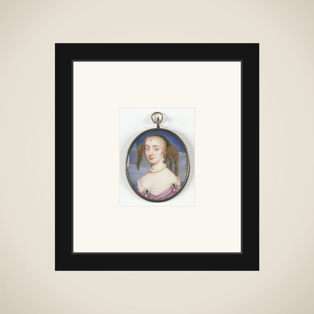 Portrait of een vrouw, misschien Anne Hyde (1637-71), eerste wife of Jacobus II of England framed