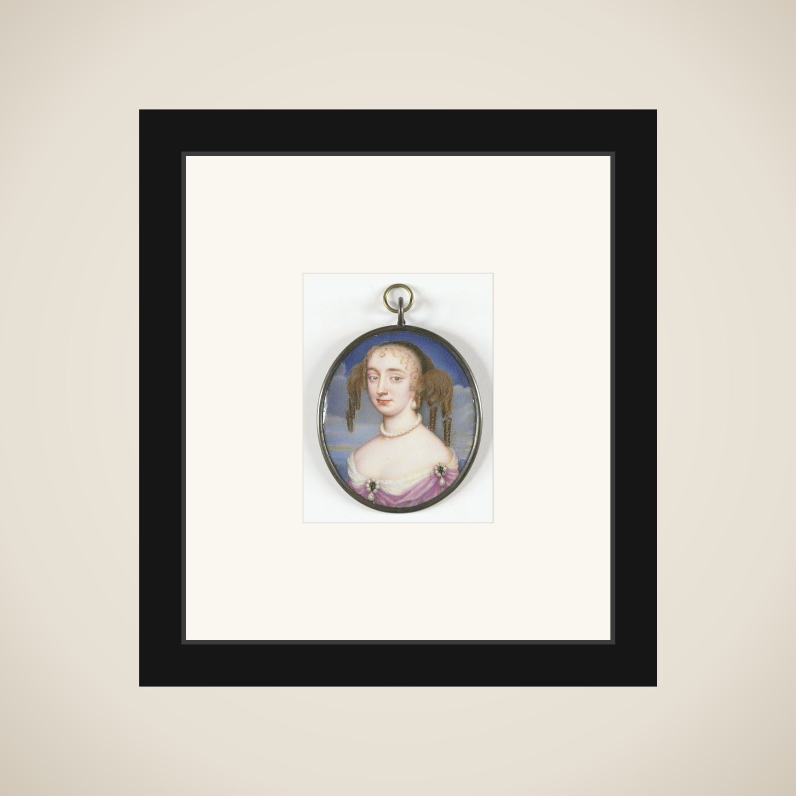 Portrait of een vrouw, misschien Anne Hyde (1637-71), eerste wife of Jacobus II of England framed
