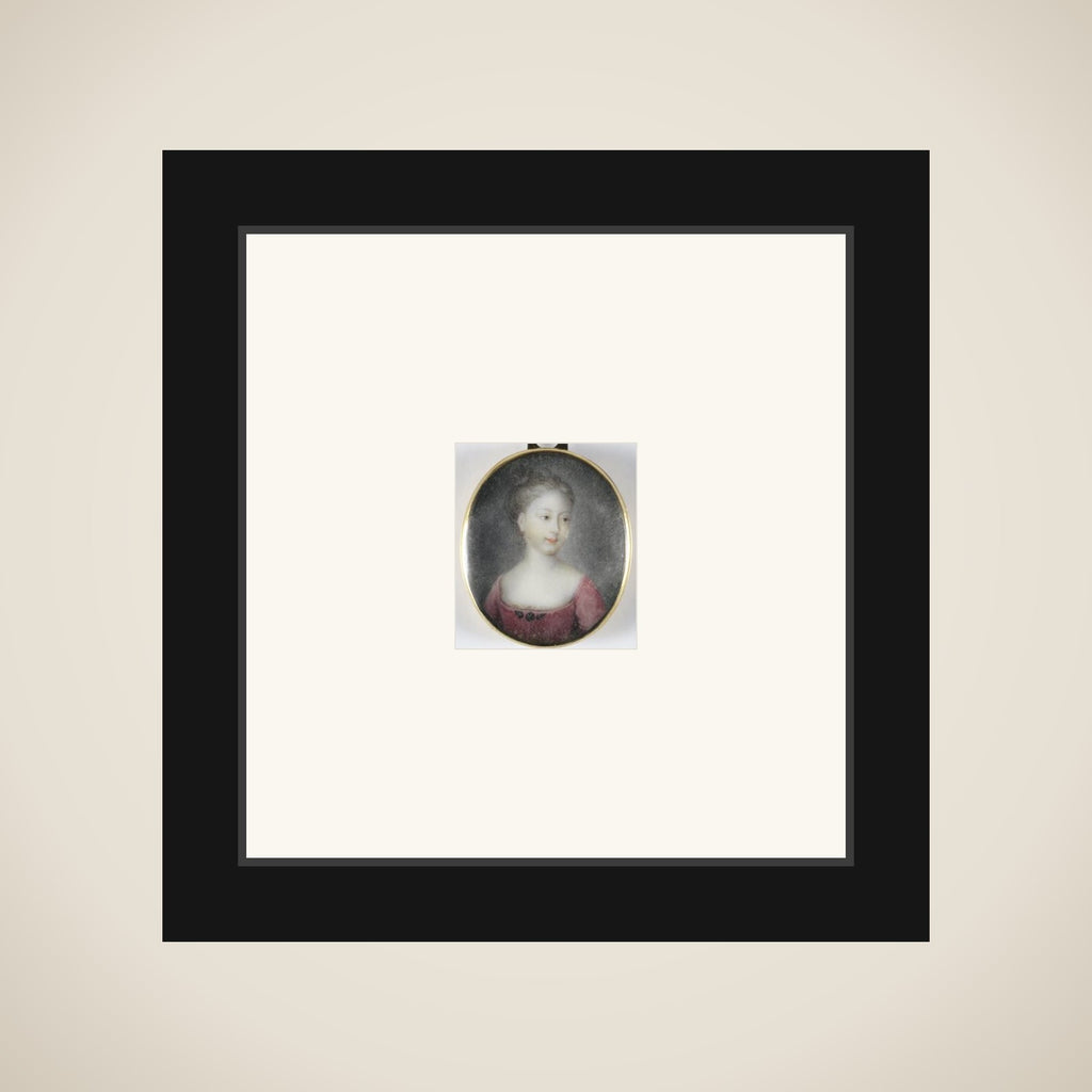 Portrait of een girl, vermoedelijk een daughter of George II, king of Engeland framed