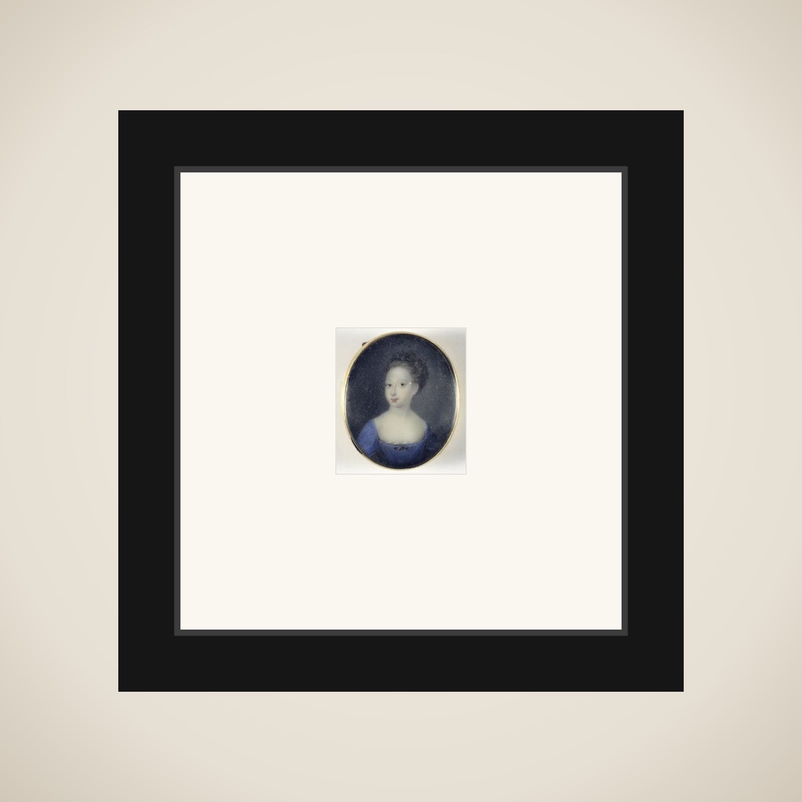 Portrait of een girl, vermoedelijk een daughter of George II, king of Engeland framed