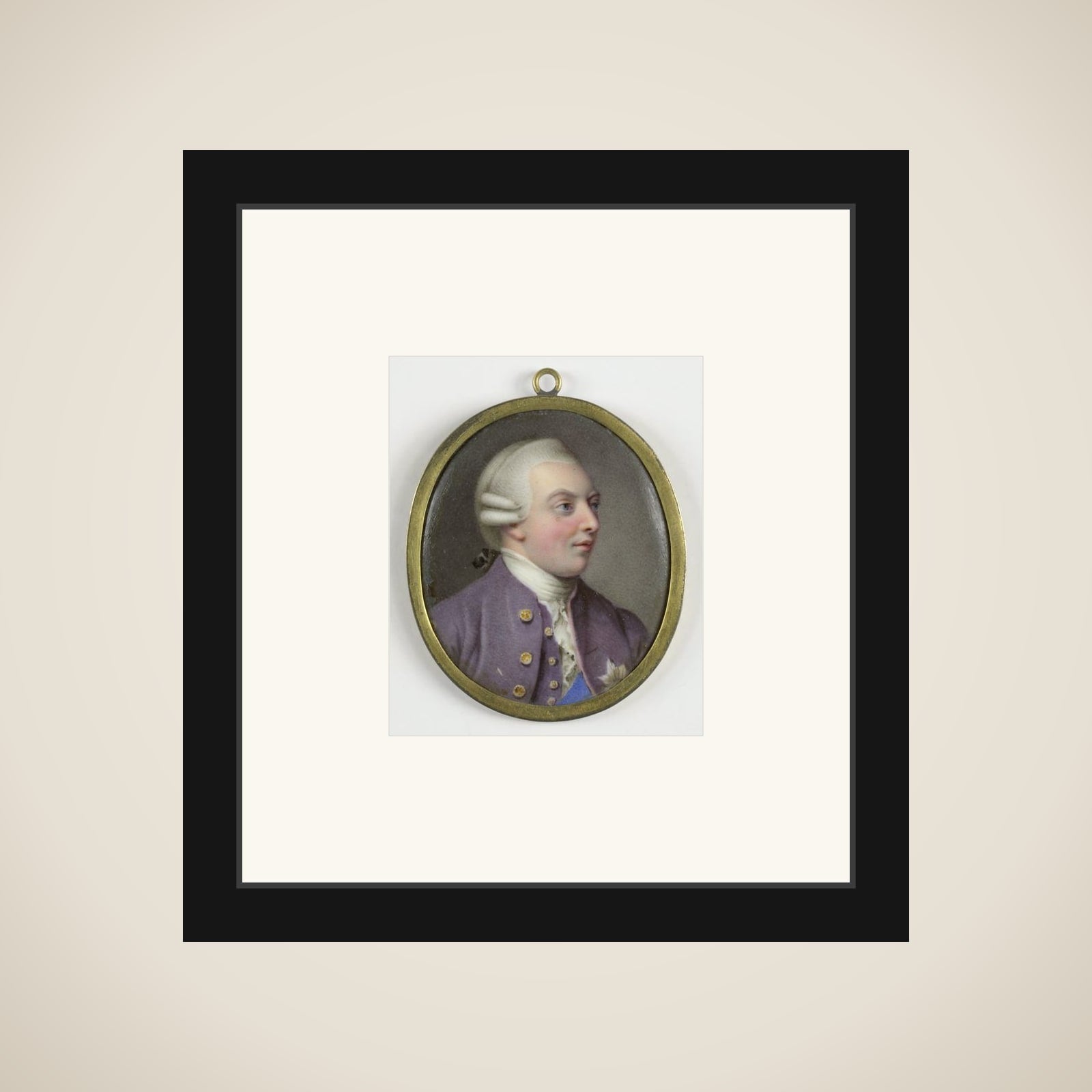 Portrait of George III (1738-1820), King of England framed