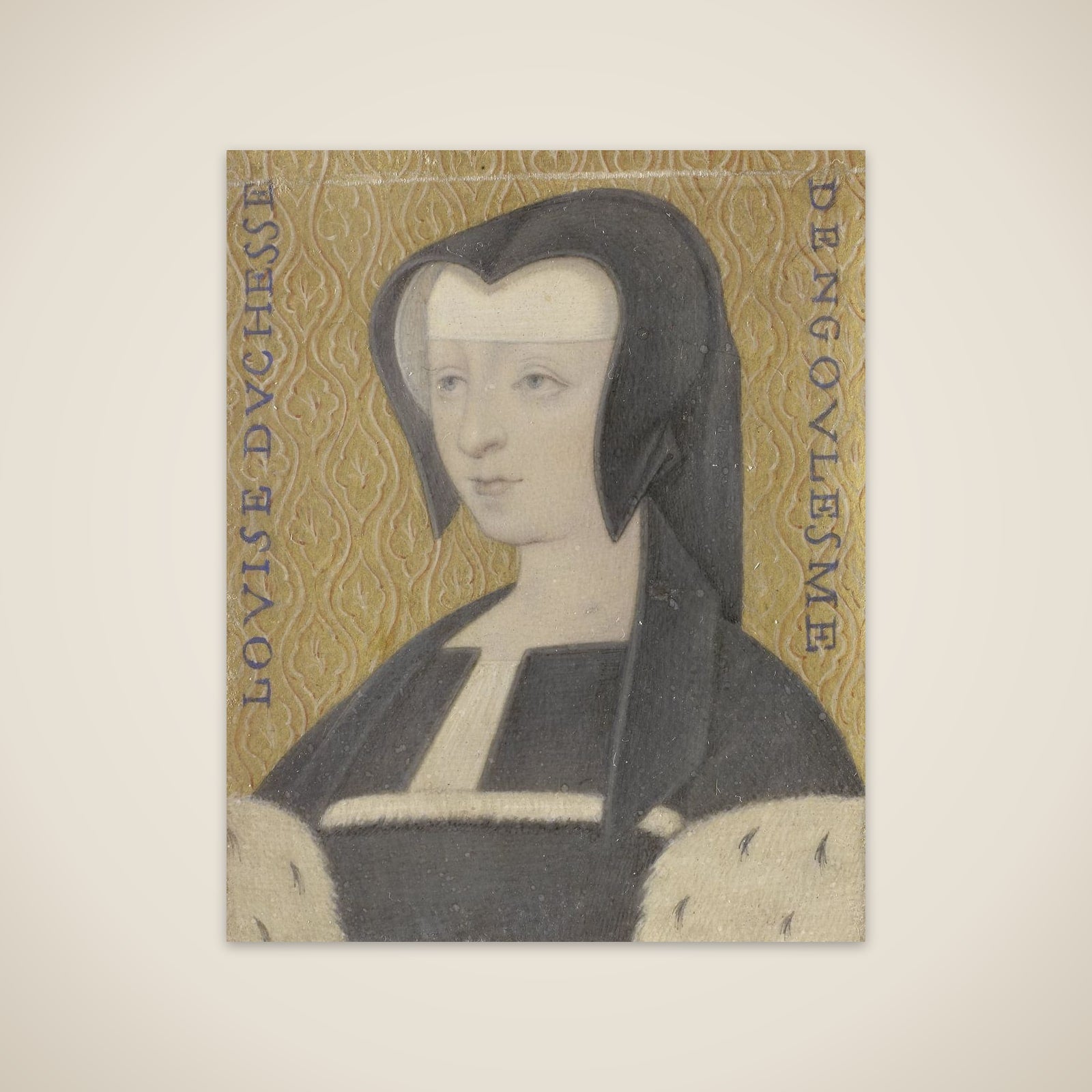 Louise van Savoye (1467-1531), hertogin van Angoulême, moeder van Frans I unframed print