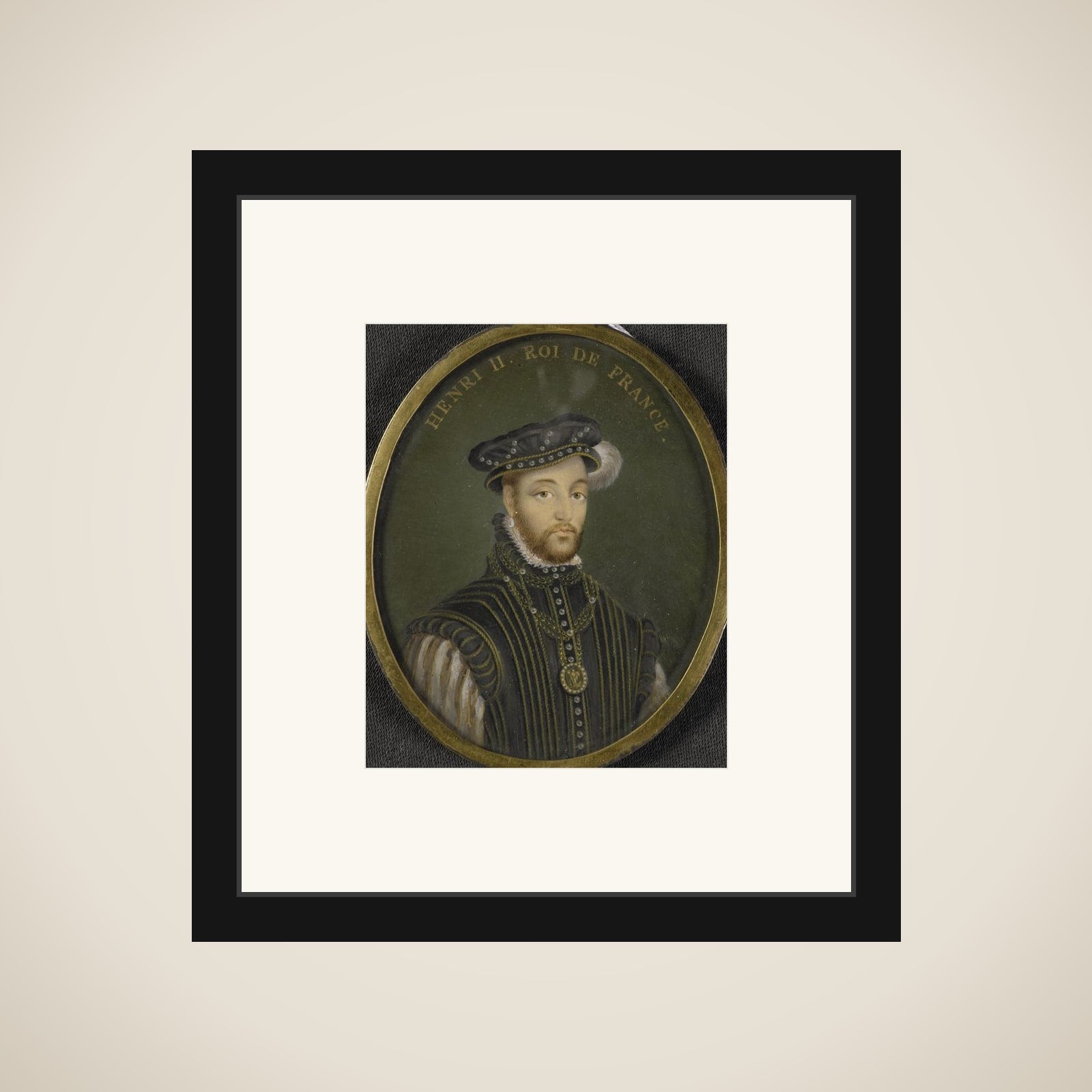 Hendrik II (1519-59), koning van Frankrijk framed