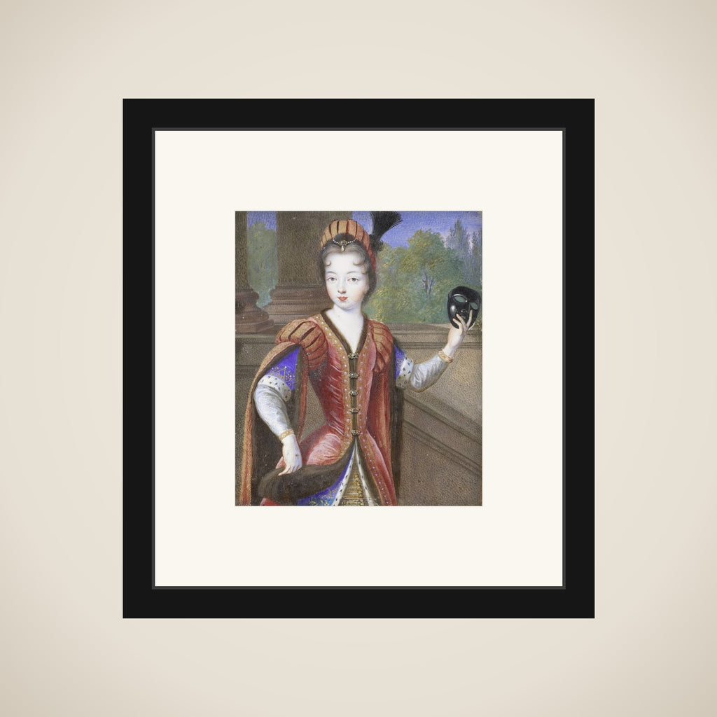 Portrait of een young woman, mogelijk Marguerite van Valois (1553-1615), daughter of Hendrik II framed